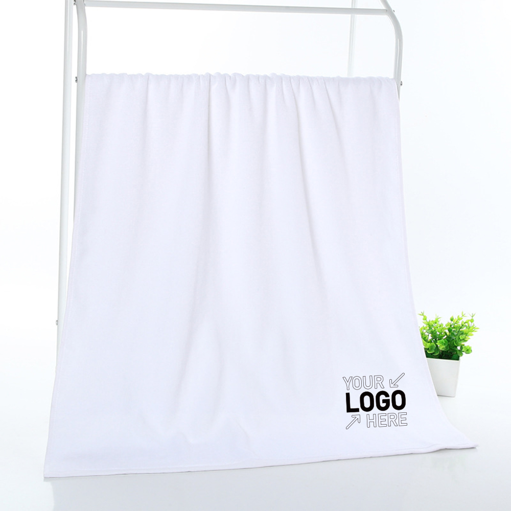 100% Cotton White Soft Bath Towel 2