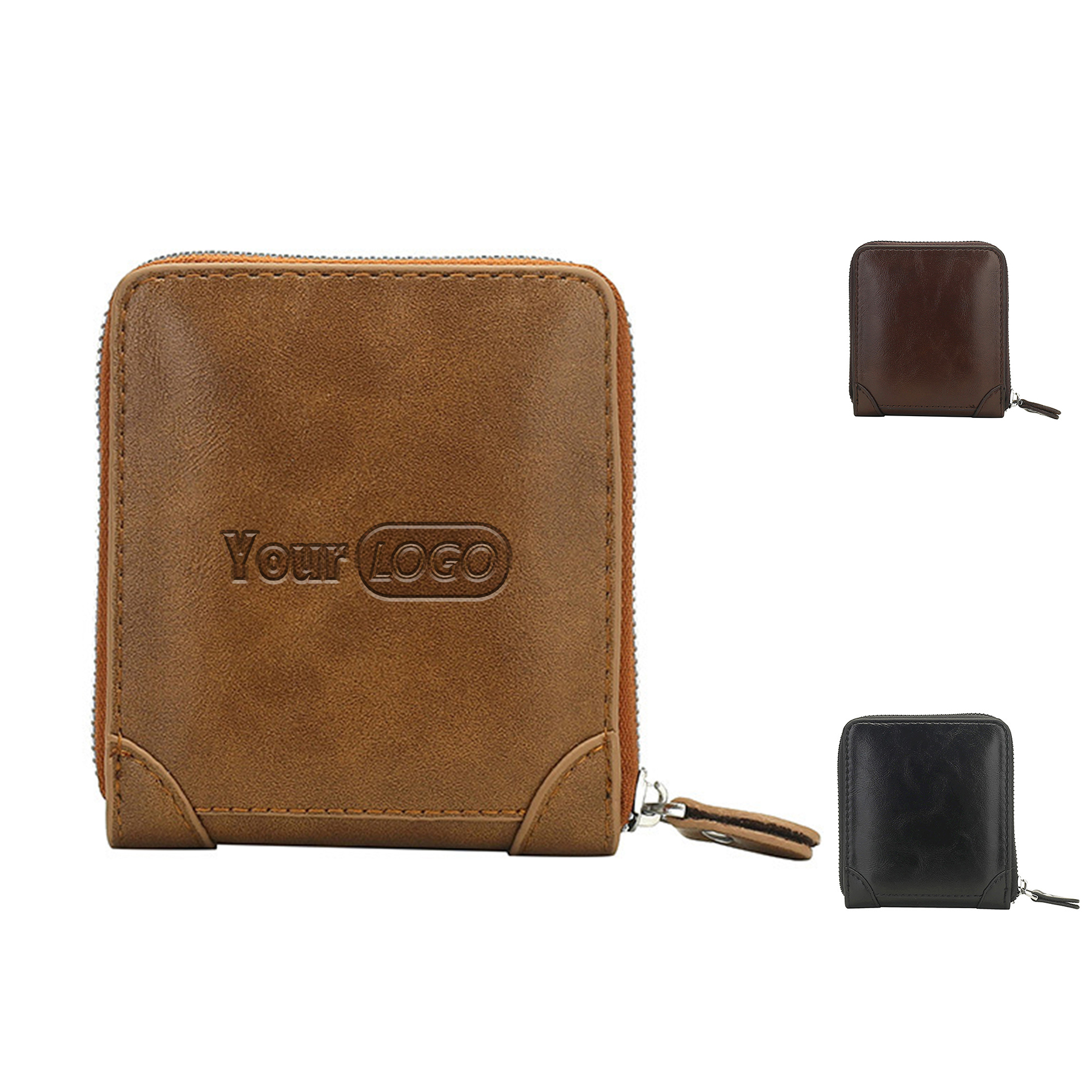 pu Fold Zipper Wallet 2
