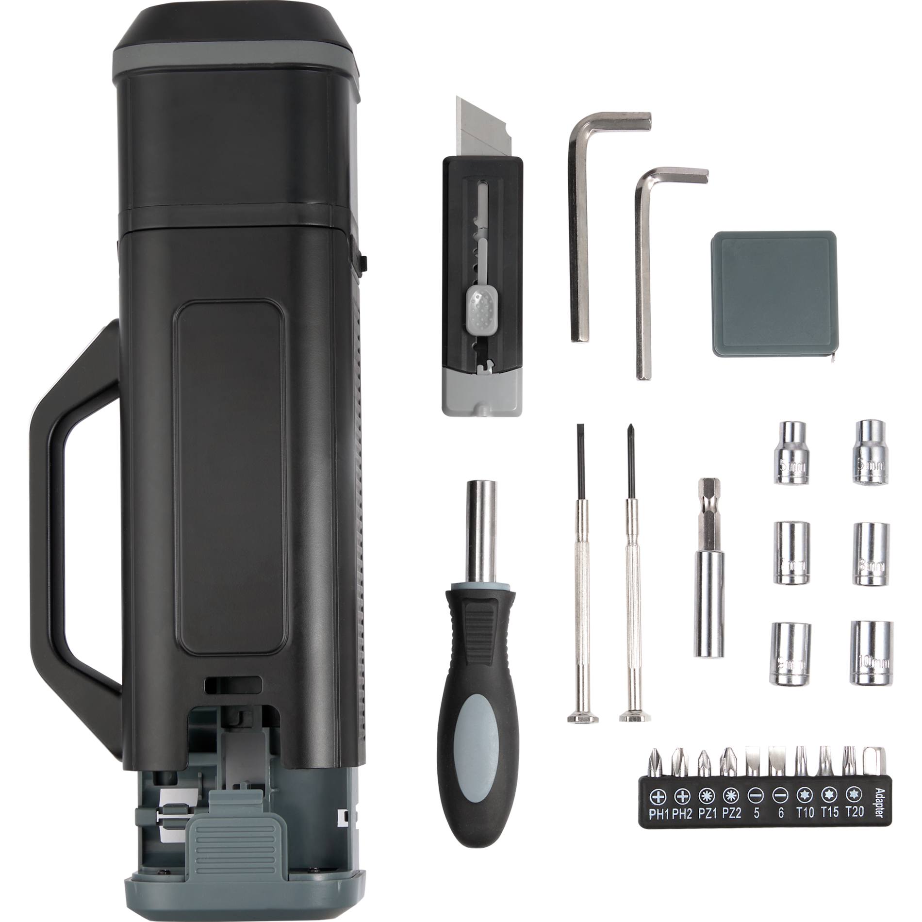 Tool Set with Rechargeable LED Flashlight 26