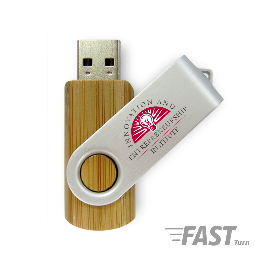 Batavia Carbonized Bamboo Swivel USB
