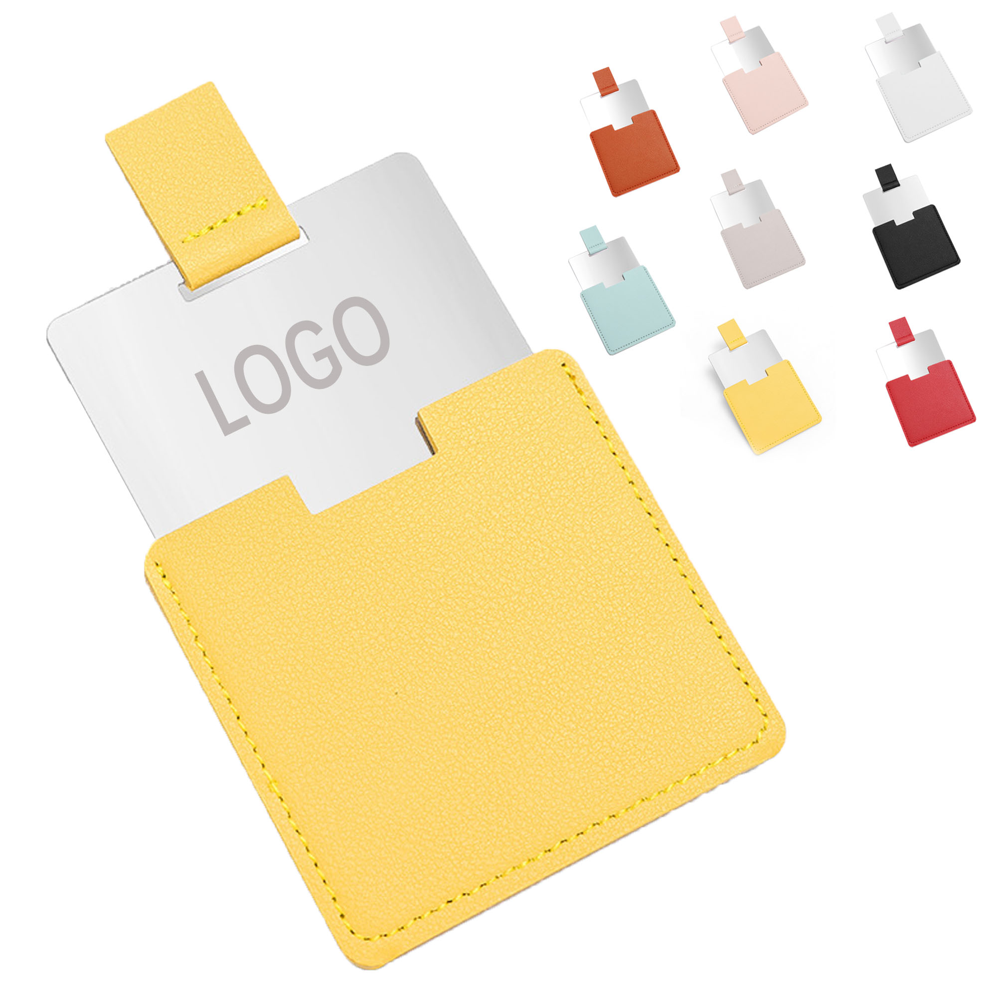 Compact Mirror With PU Leather Case 3