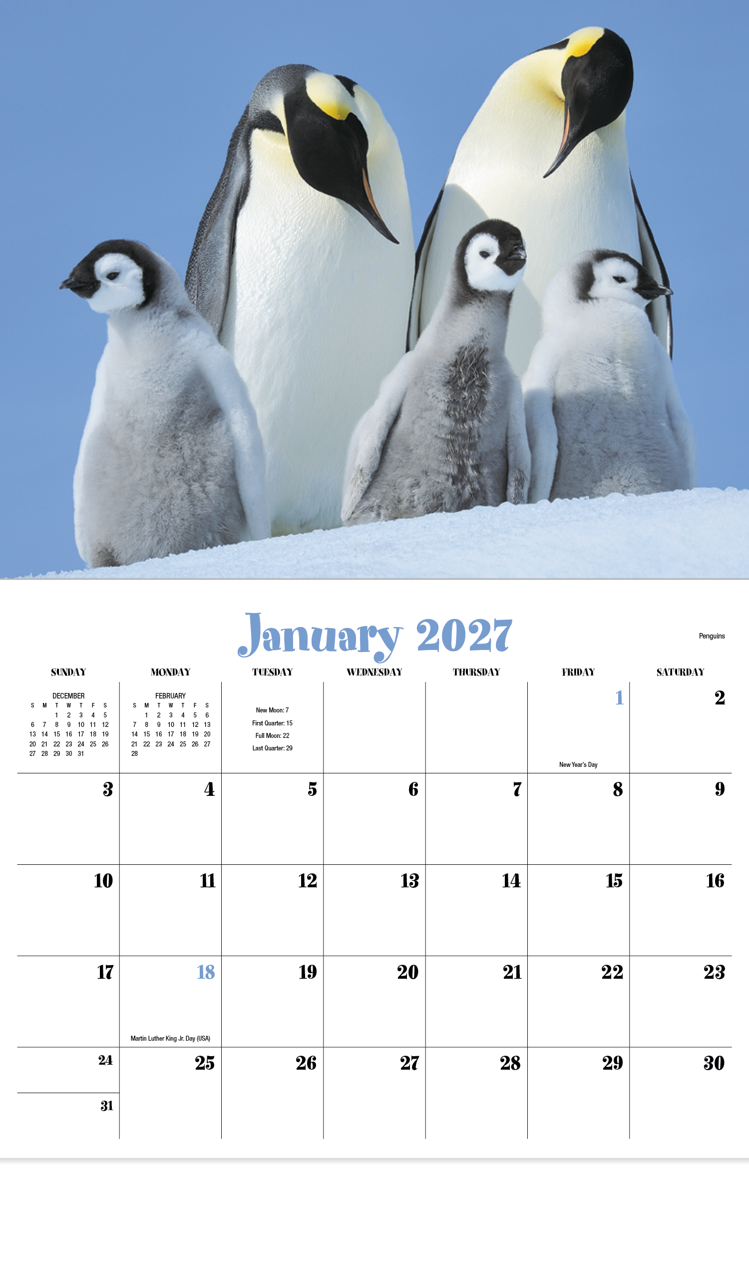 HotLine® Products Animal Babies Appointment Calendar - Stapled 57