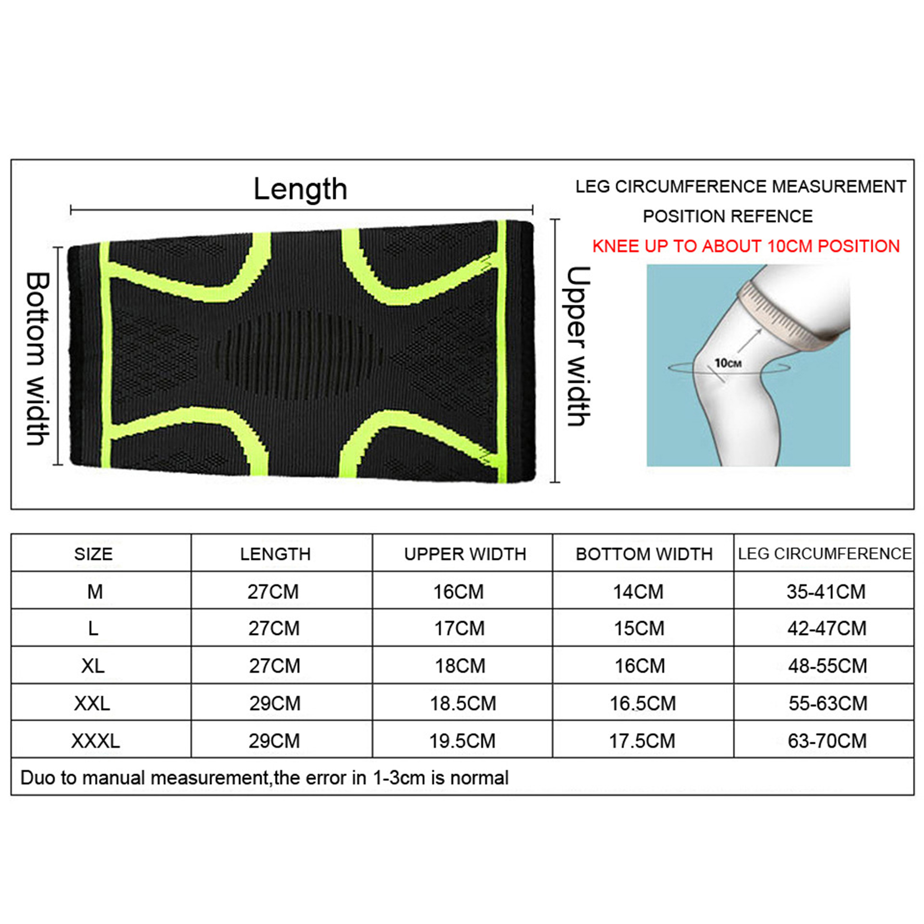 Sports Elastic Knee Sleeves 4