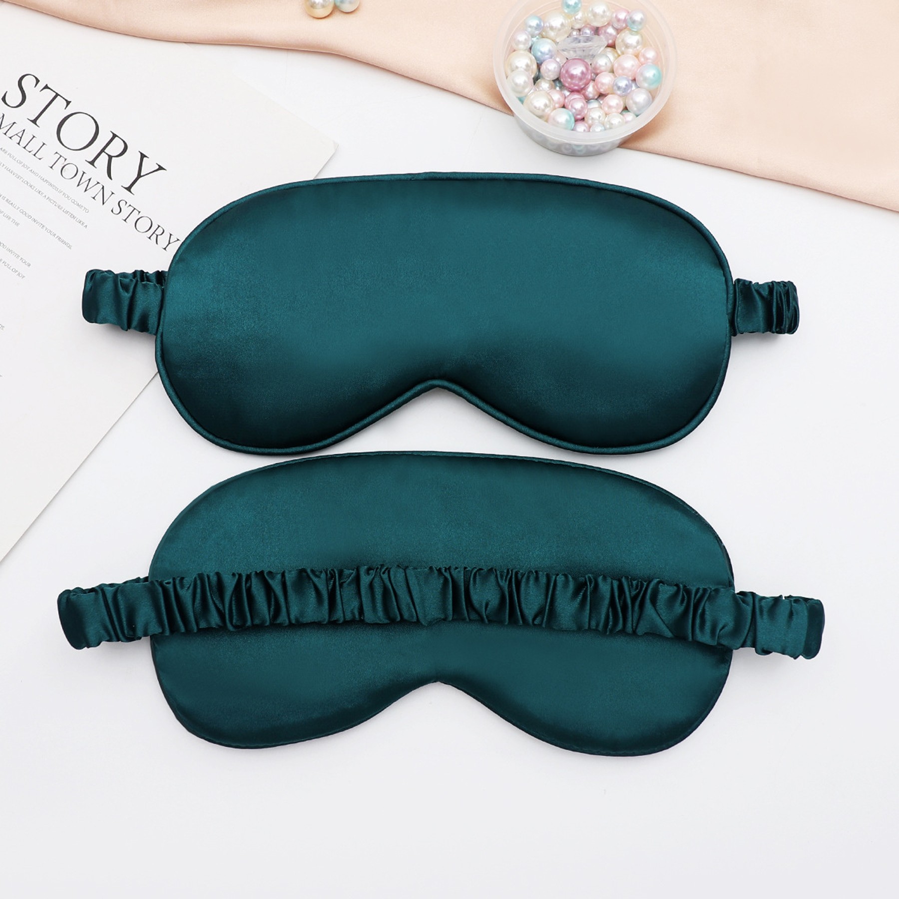 Silk Sleep Mask For Sleeping With Telescopic Strap 2