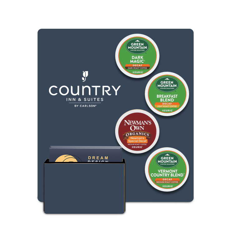 Coffee Caddy With Business Card Pocket