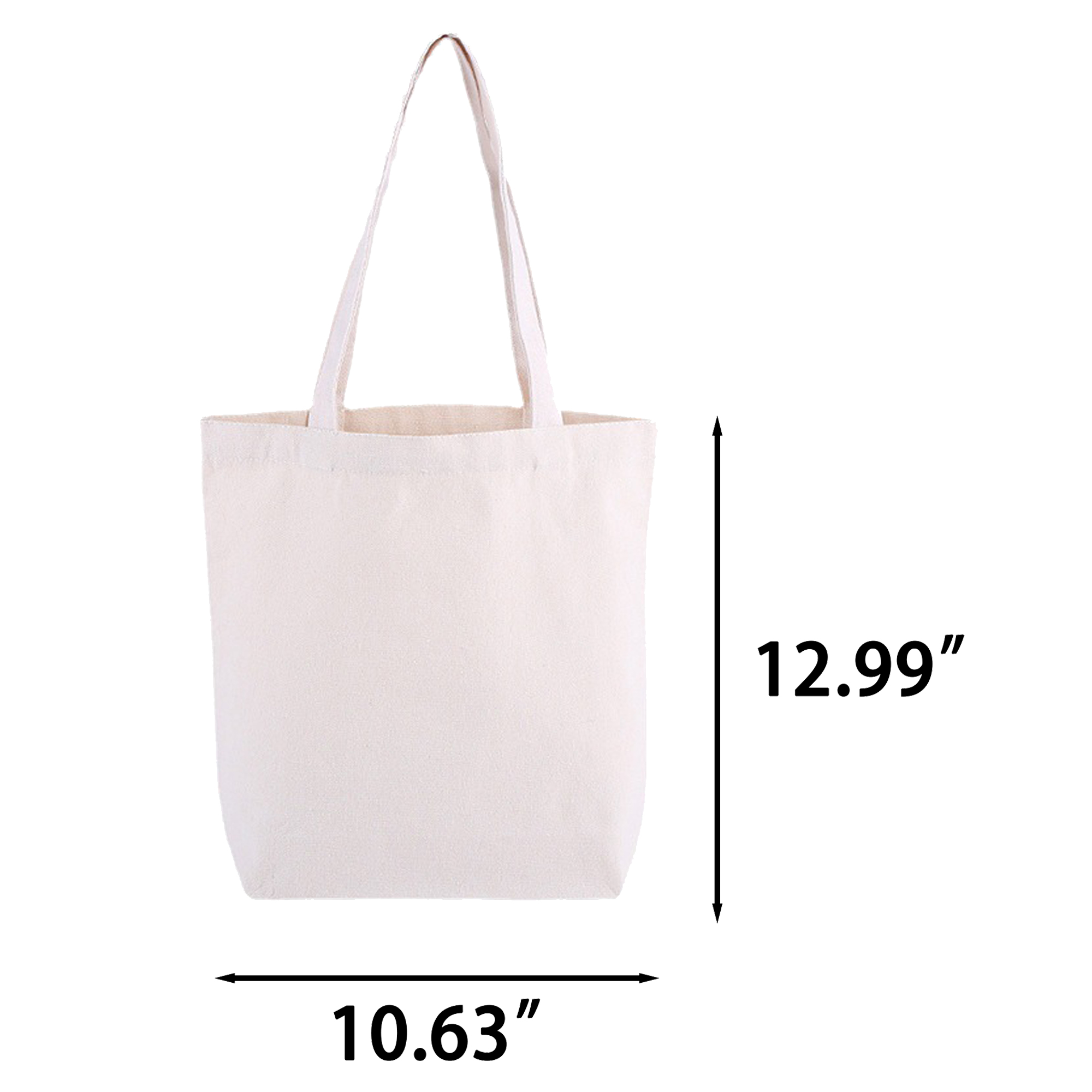 Soft-To-The-Touch Cotton Canvas Shopping Tote Bag, custom tote bag with logo imprint 3