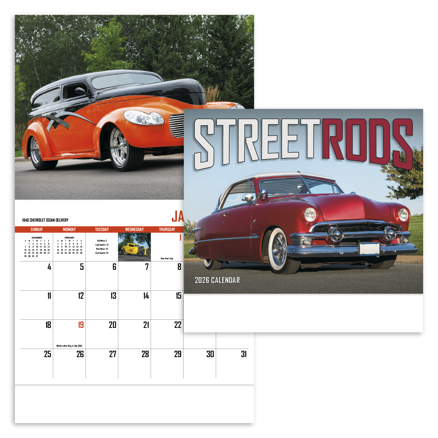 HotLine® Products Street Rod Fever Appointment Calendar - Stapled 8