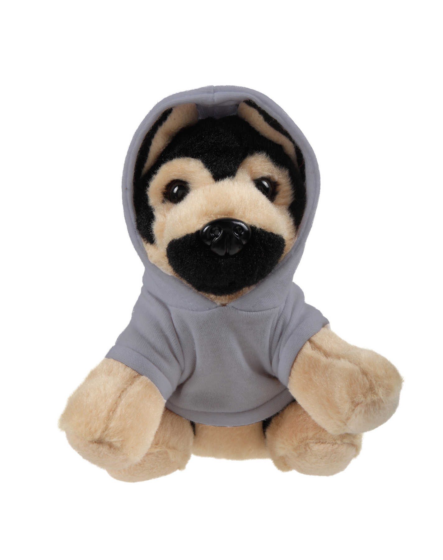 Soft Plush Sitting German Shepard wearing a Hoodie 11