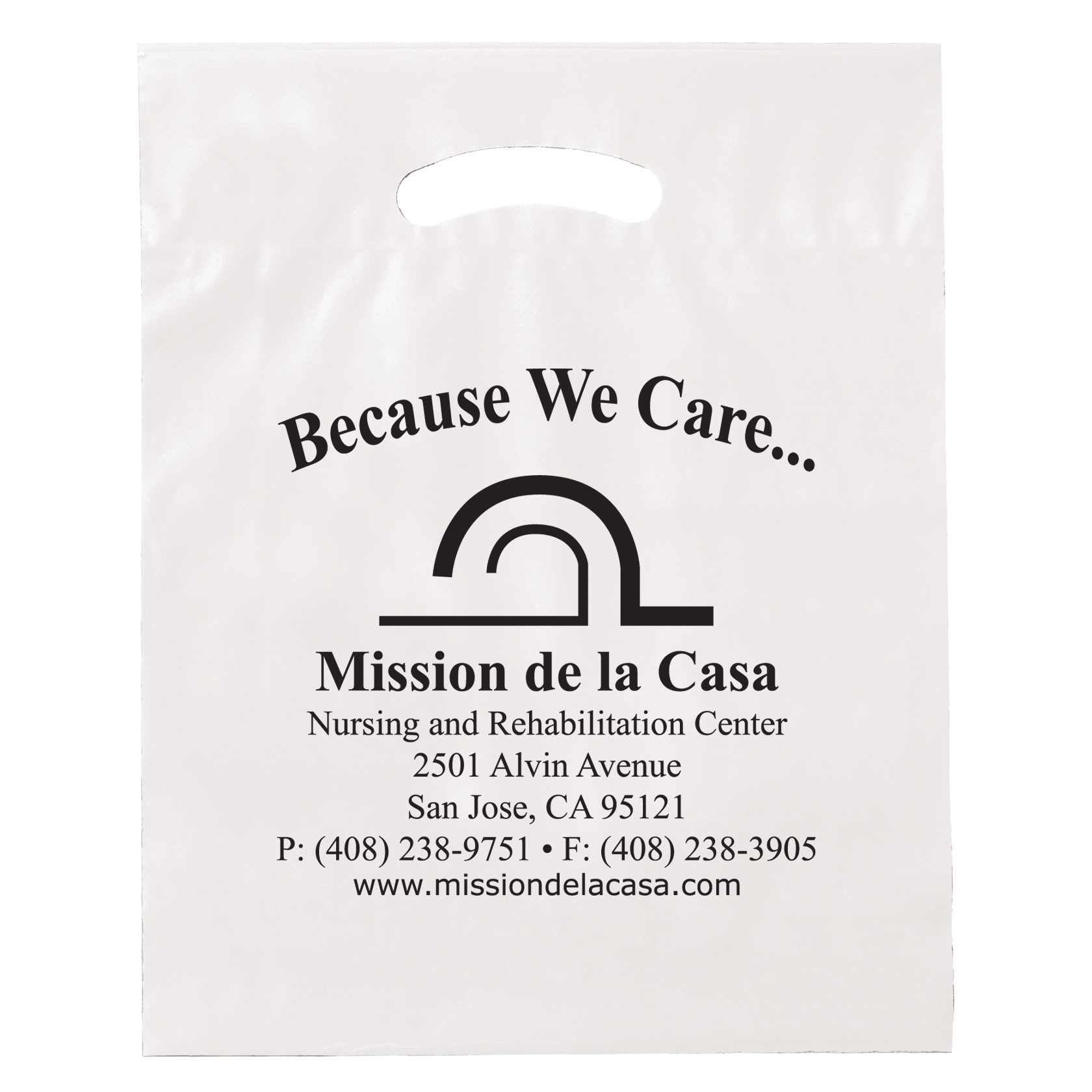 Fold Over Reinforced Die Cut Bag 14