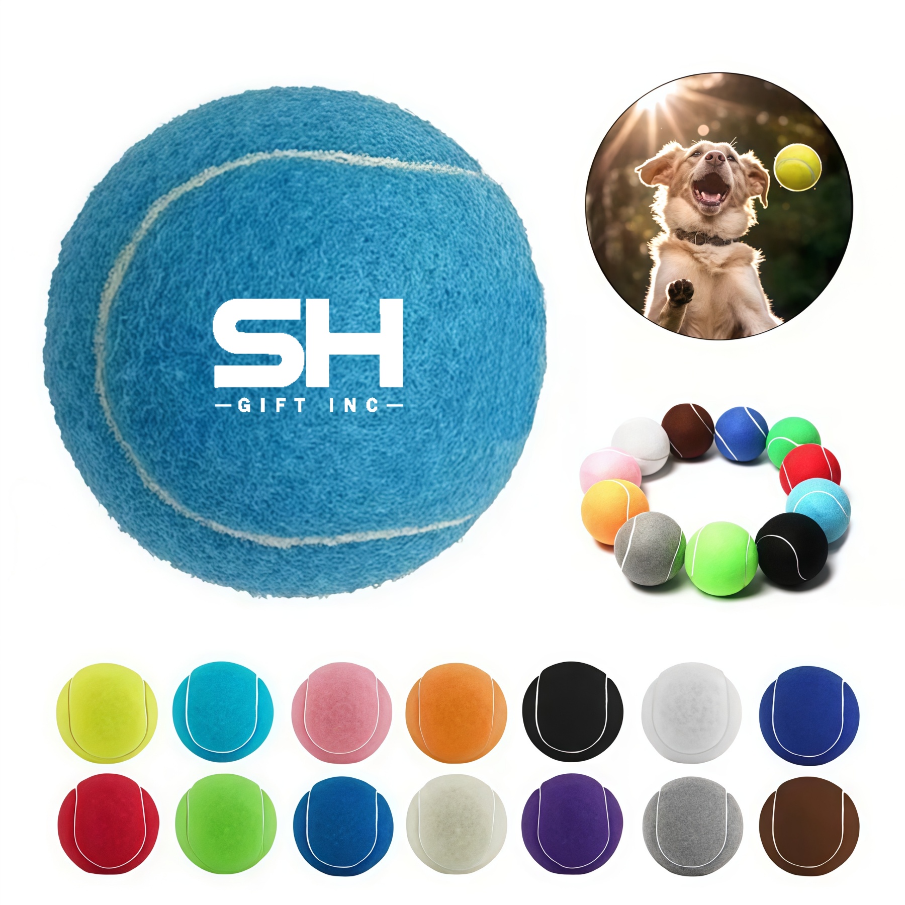 Dog Playing Toy Tennis Training Ball 1