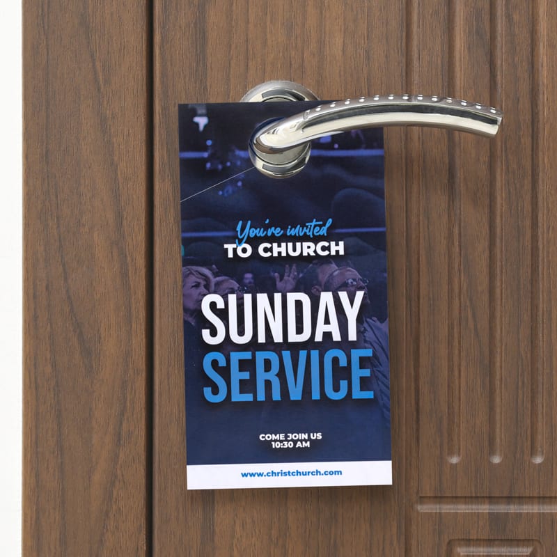 4.25 X 8 Inch Full Color Door Hanger 10