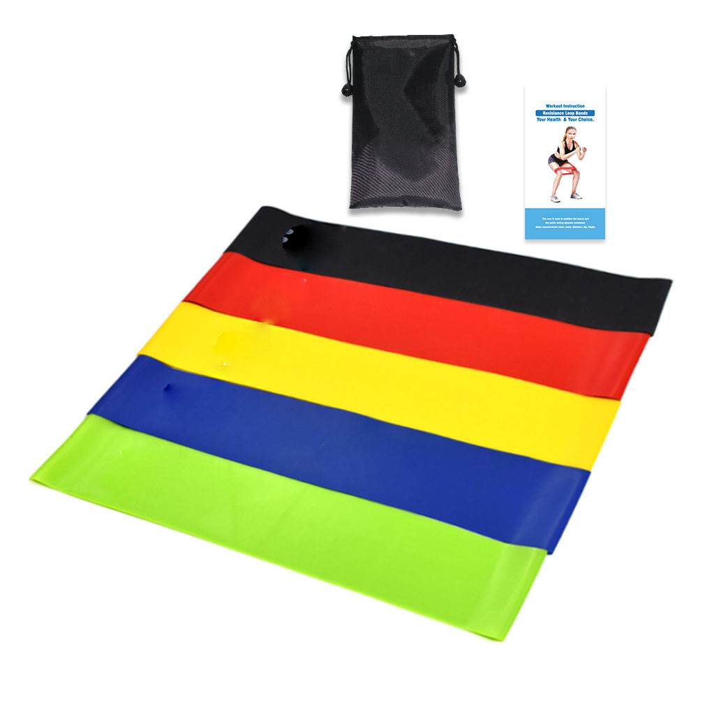 Resistance Stretch Fitness Exercise Yoga Belt Strap Set 2