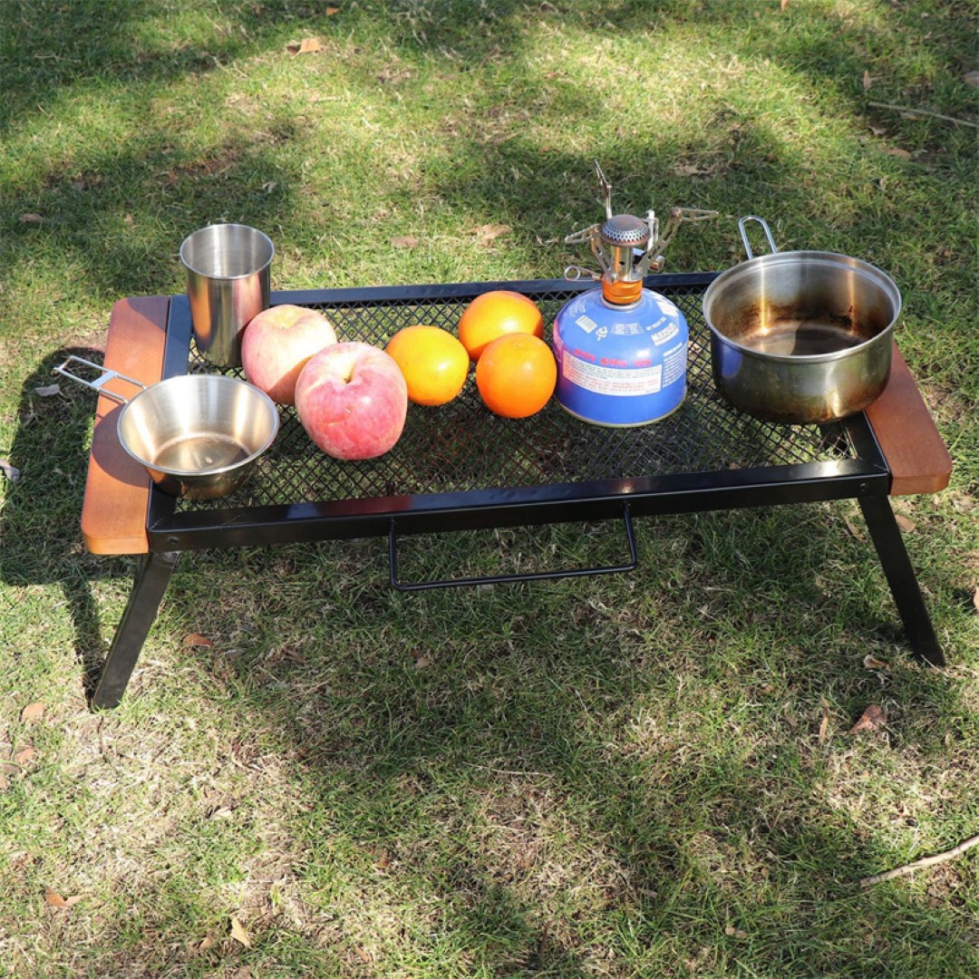 Collapsible Barbecue Iron Table with Handle 2