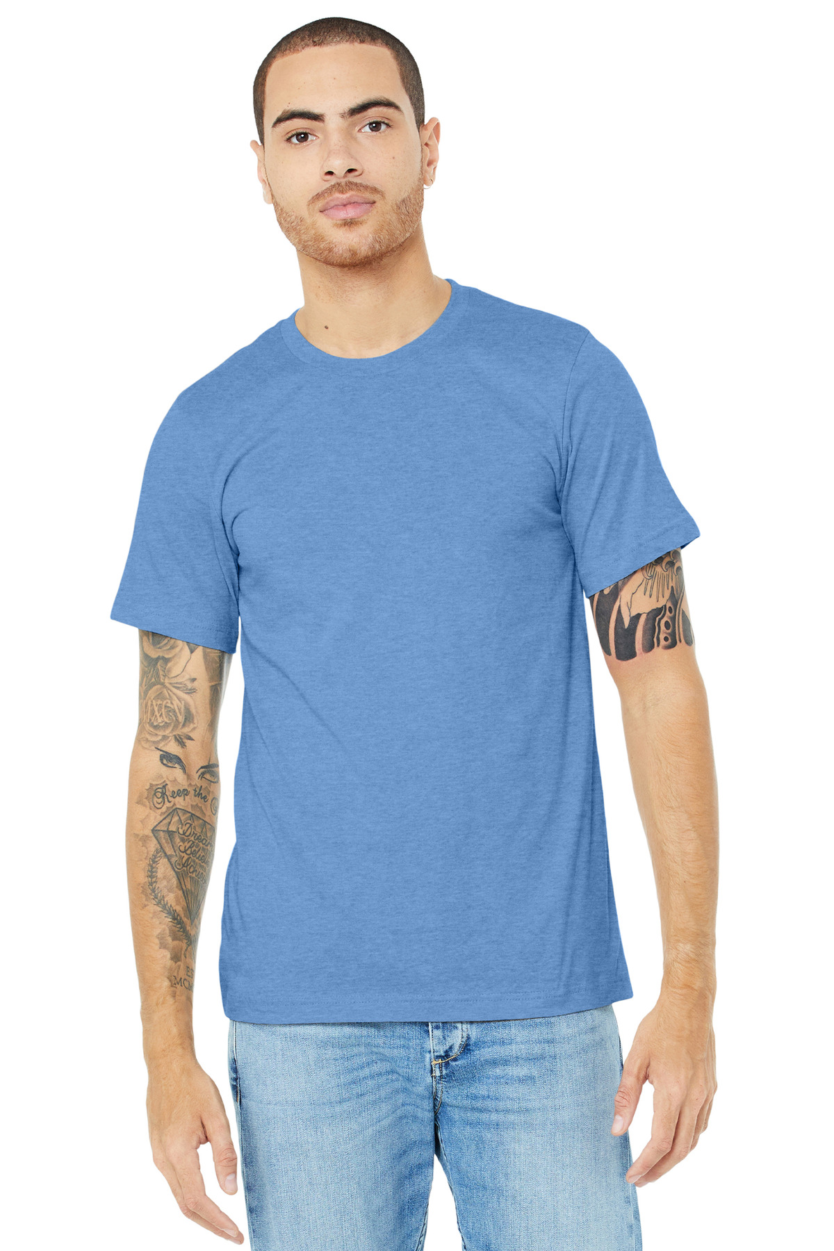 BELLA+CANVAS Unisex Heather CVC Short Sleeve Tee. BC3001CVC 223
