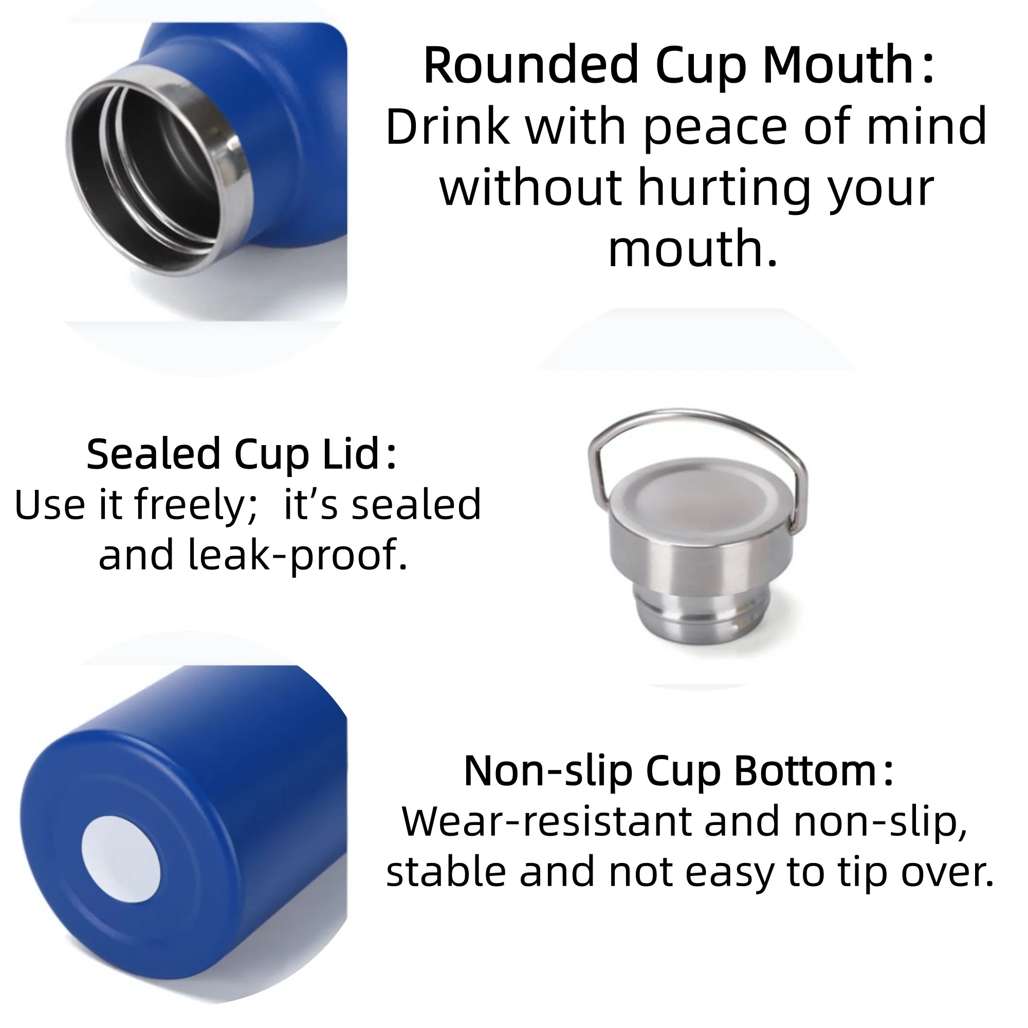 16 OZ Stainless Steel Sports Insulated Bottle For Outdoor 4