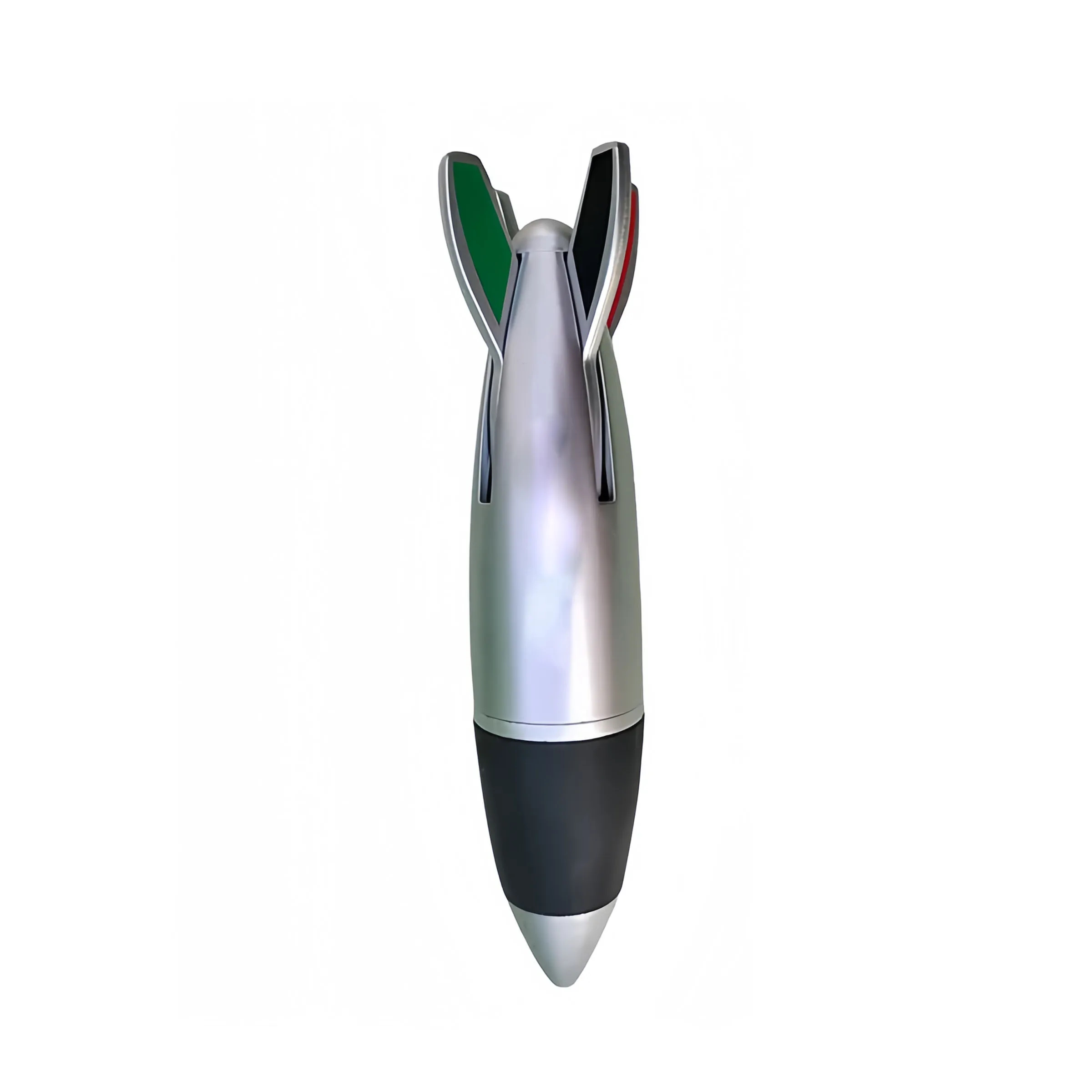 Plastic Creative Rocket Shaped Four Color Ballpoint Pens 5
