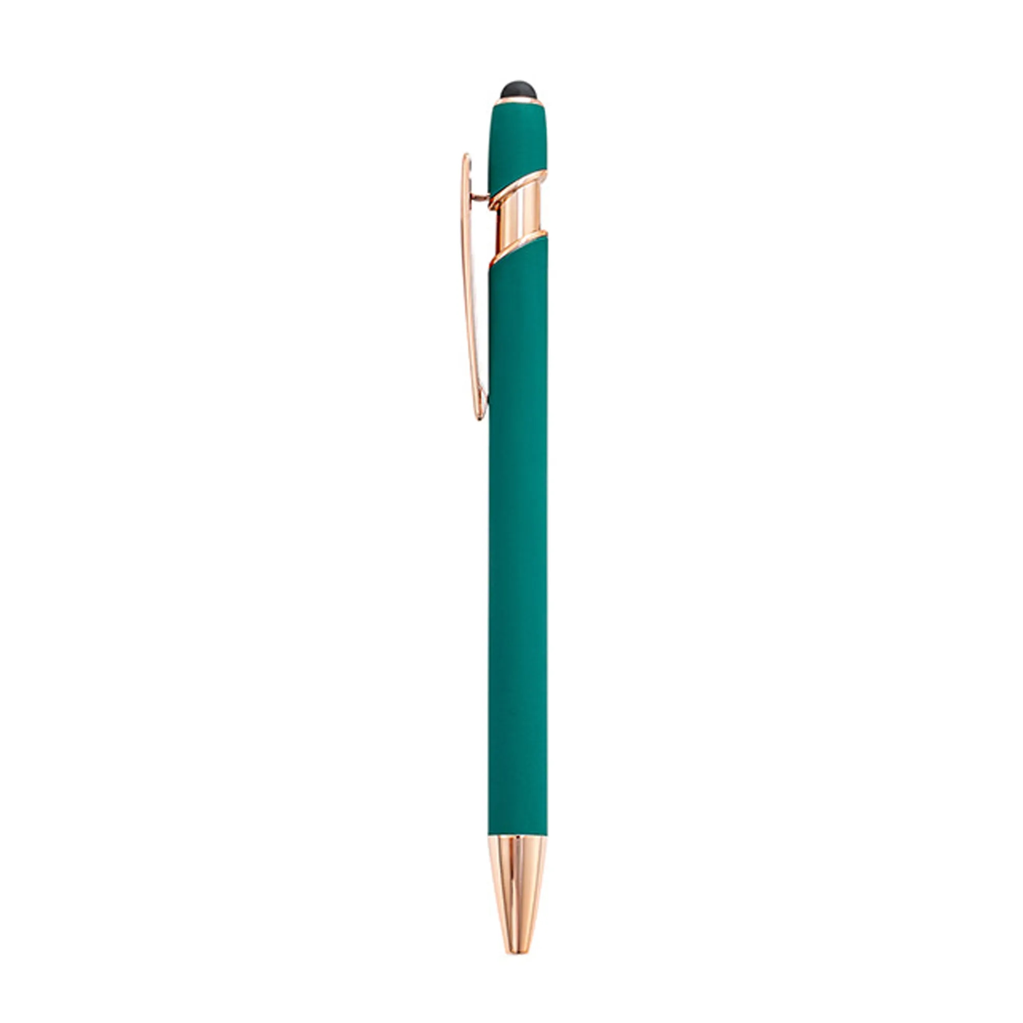 Soft Touch Rose Gold Trim Metal Pens 4