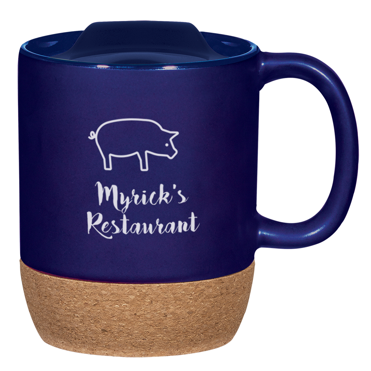 14 Oz. Cork Base Ceramic Mug 13