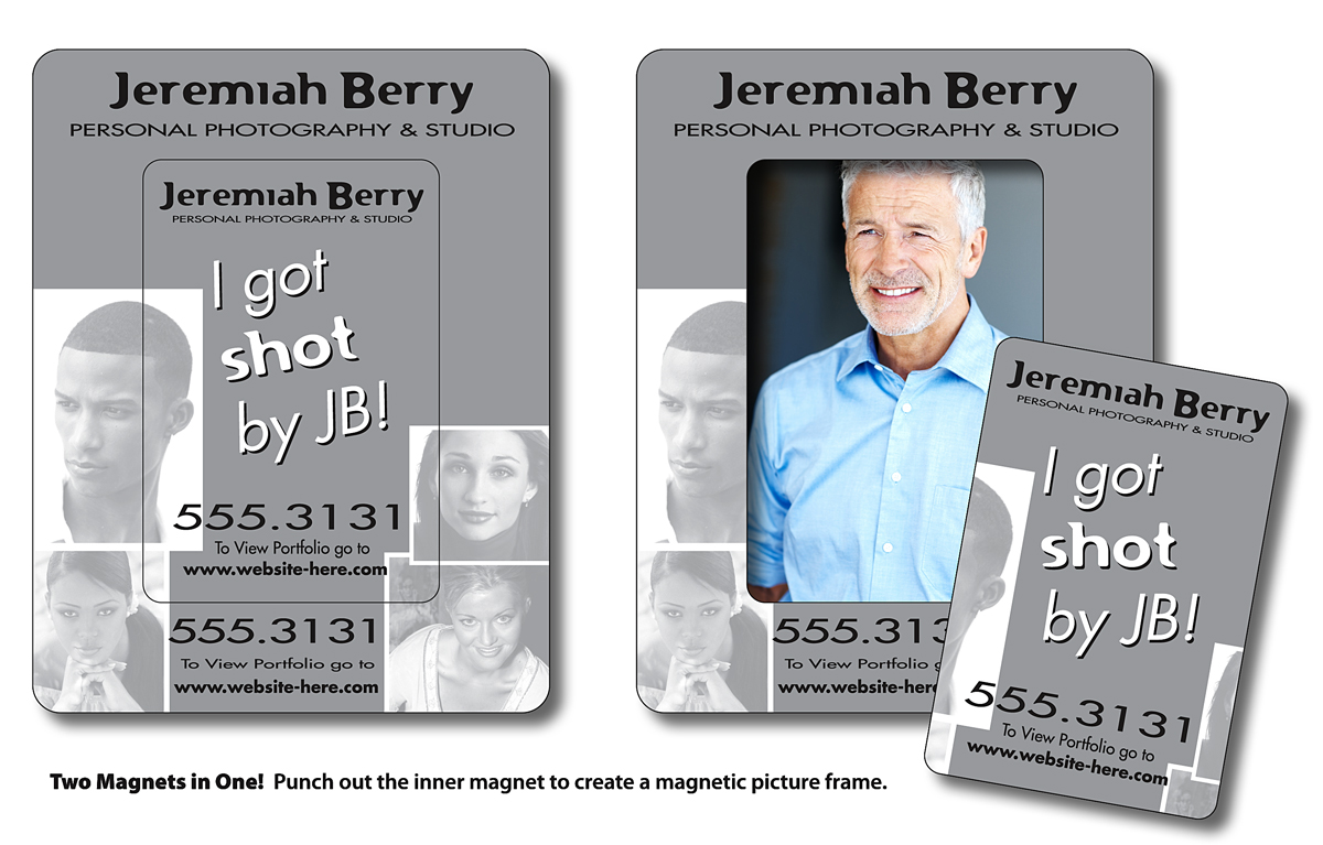 Magnet - Picture Frame Rectangle Punch (3.5x4.5) - 30 Mil. 2