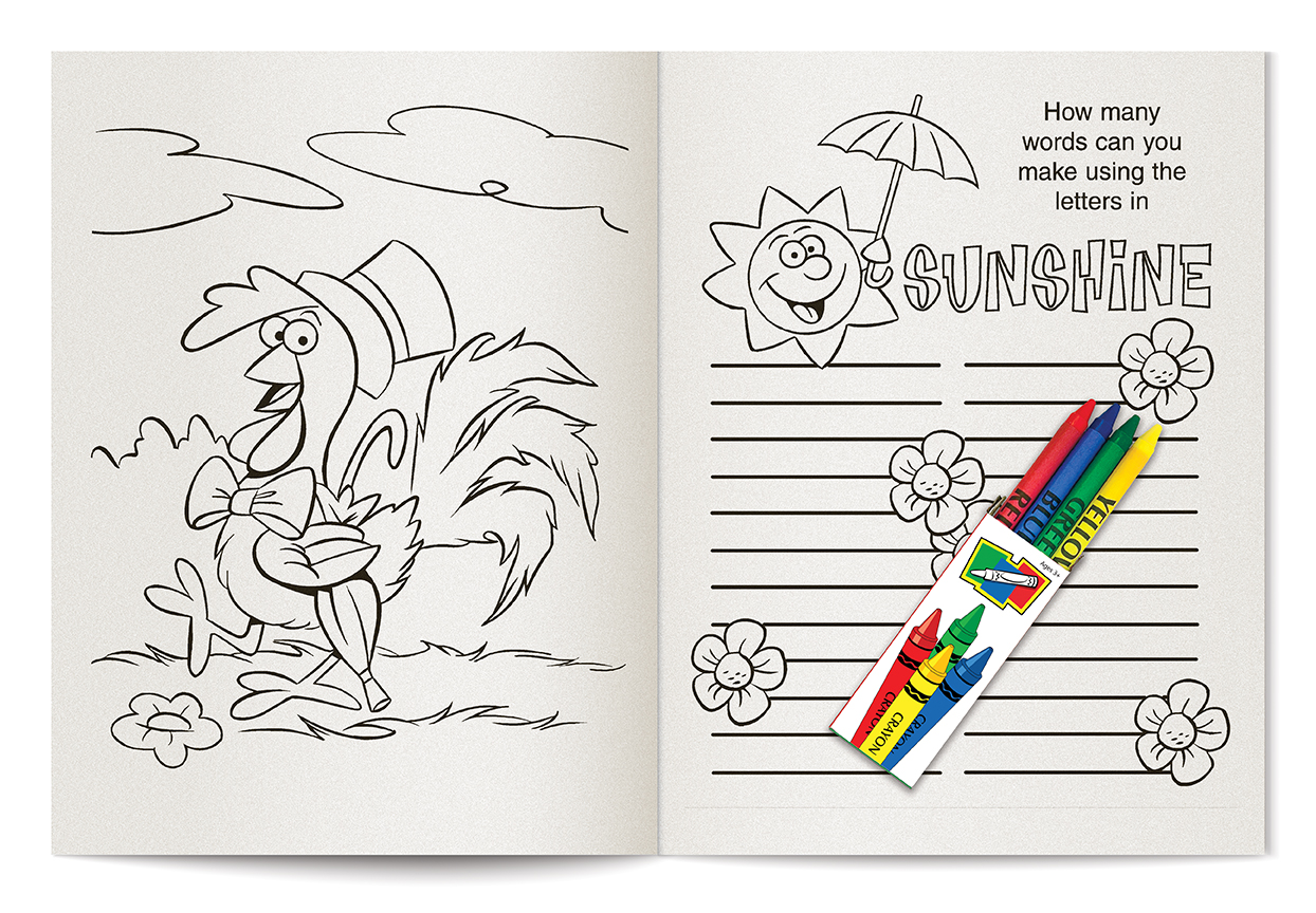 COLORING SET - Springtime Pals Coloring Book Fun Pack 3