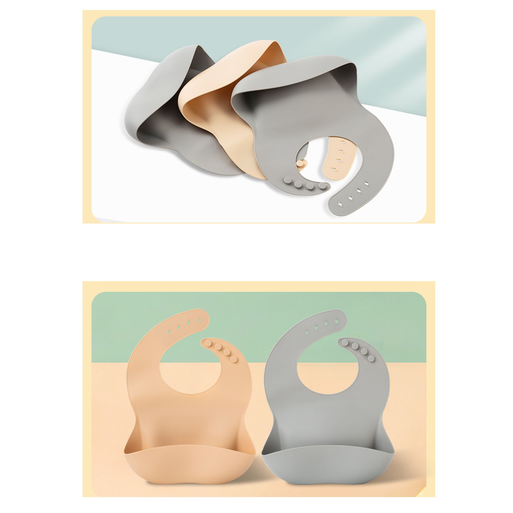 Silicone Baby Food Bib 1