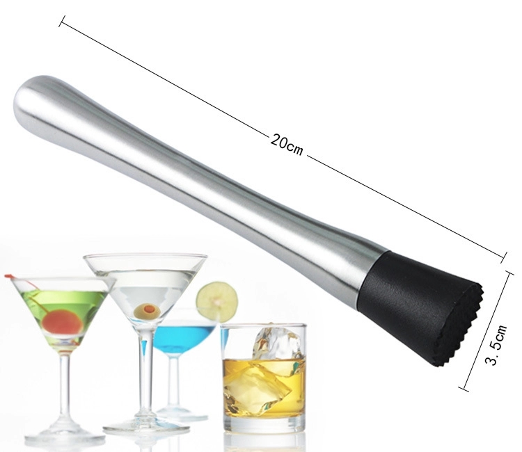 Muddler Stainless With Black Serrated End 20.5cm 4