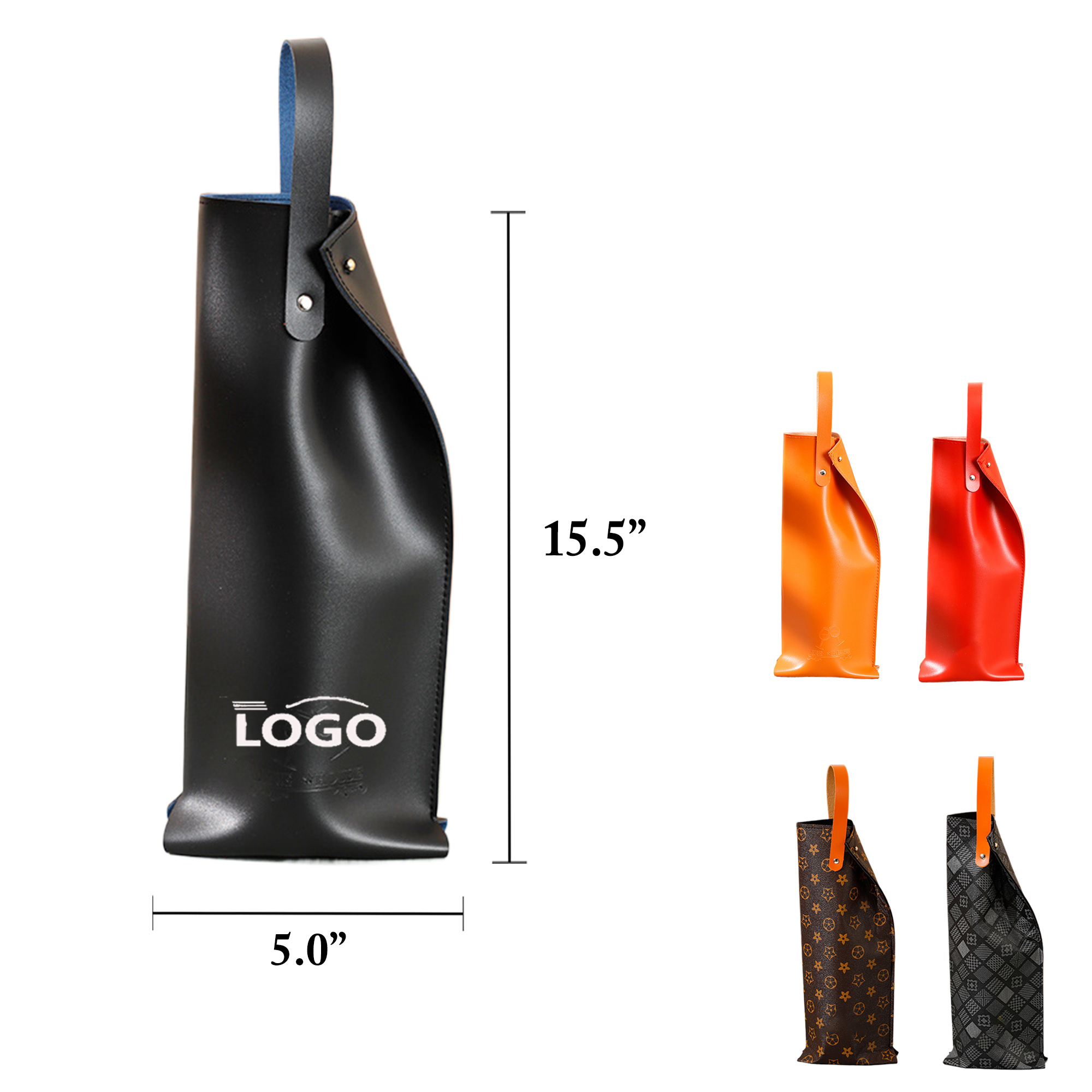 PU Leather Wine Tote Gift Box 4