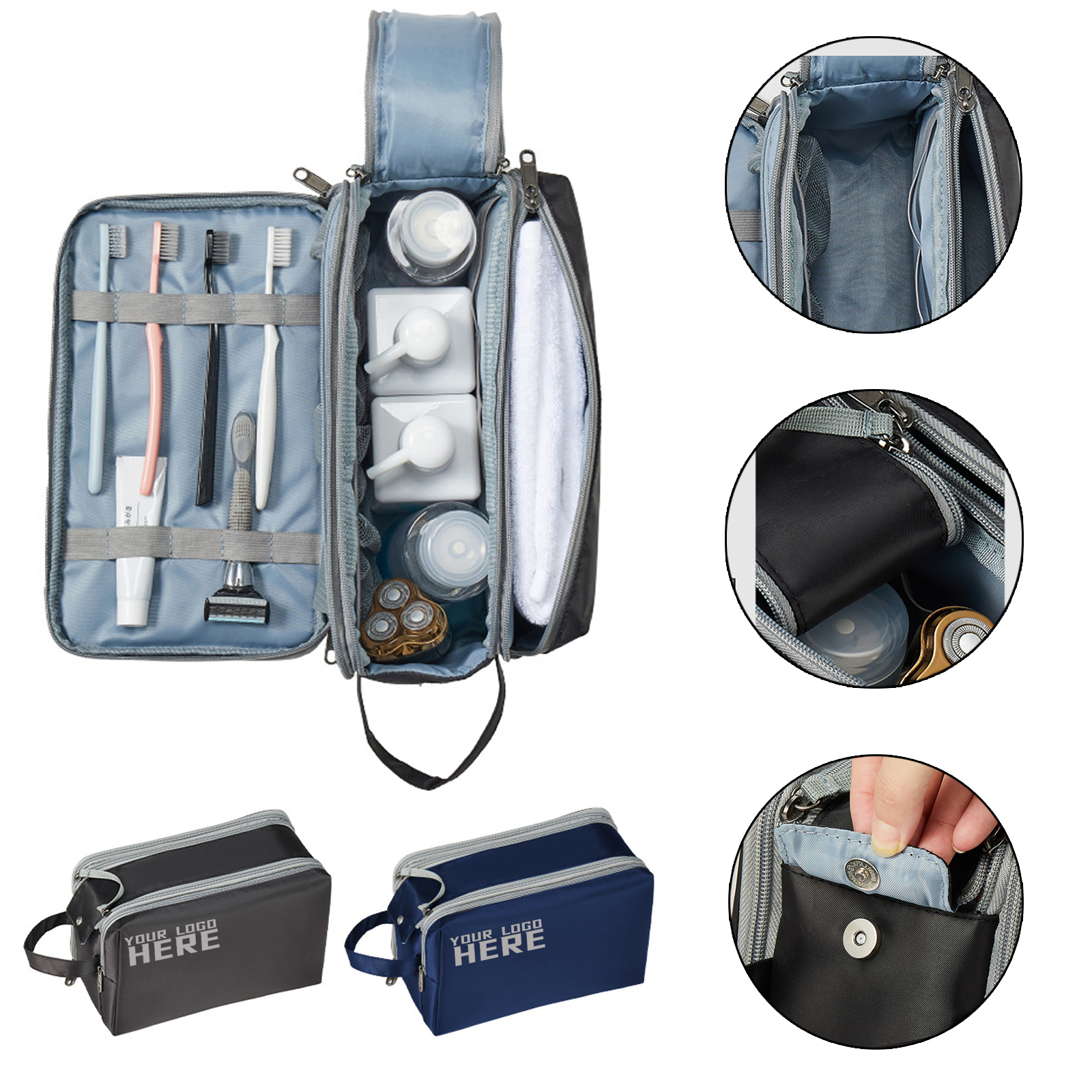 Men Travel Toiletry Shaving Bag 2