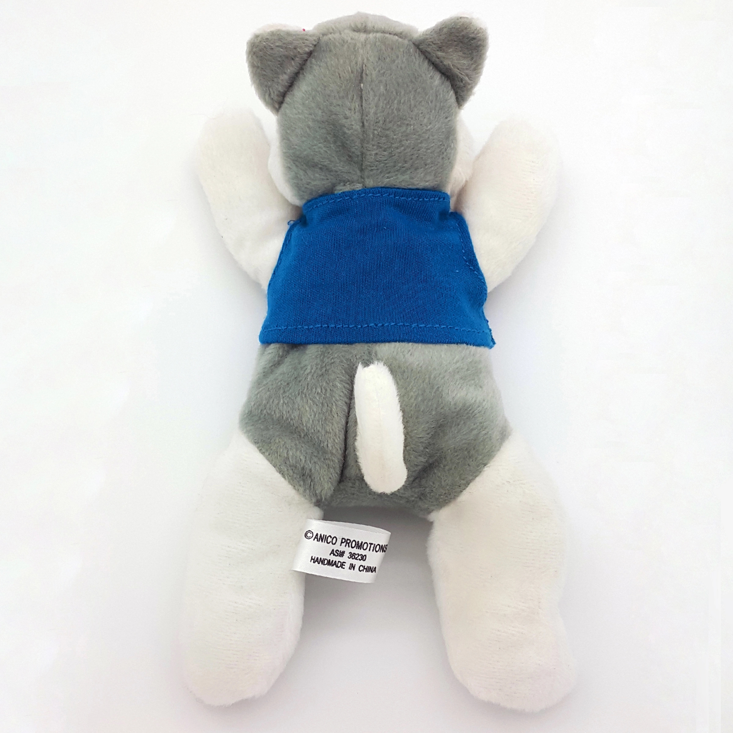 8" Laying Down Beanie Husky 8