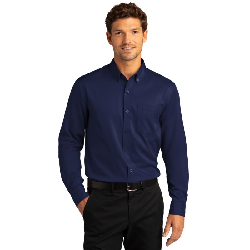 Port Authority Long Sleeve SuperPro React Twill Shirt. 111