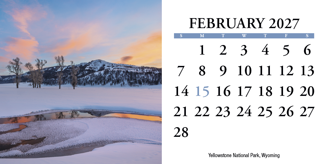 HotLine® Products Scenic America® Desk Tent Calendar 19