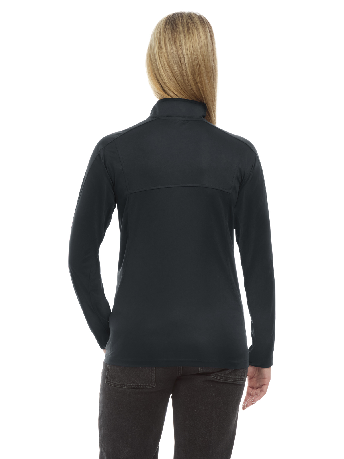 Blue Generation - Women's Pocketless Wicking Long Sleeve Zip Pullover 3