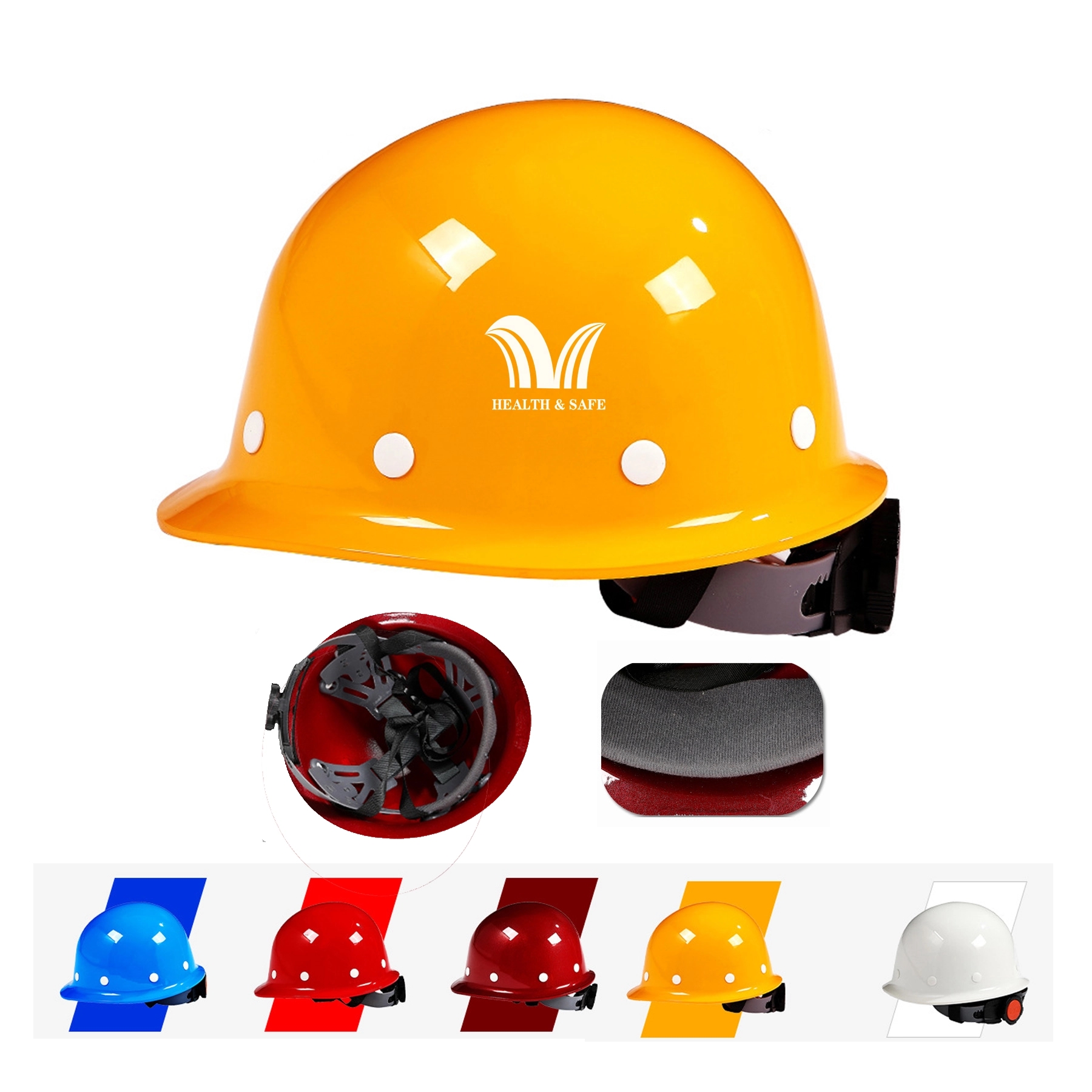 Full Brim Helmet Hard Hat Suspension For Safety 2