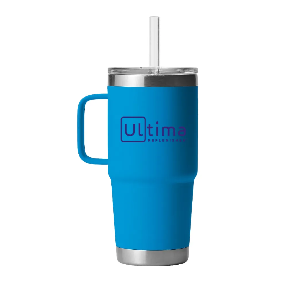 25oz. Insulated Tumbler with Handle and Straw 7