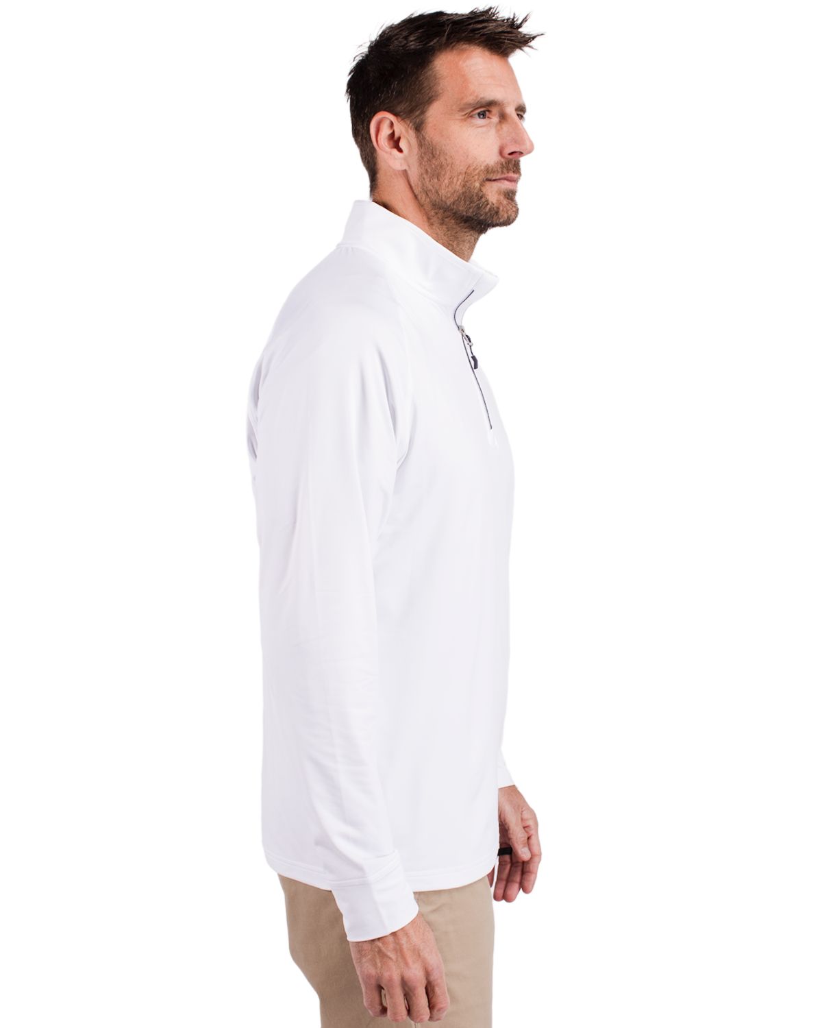 Cutter & Buck Adapt Recycled Soft Knit Stretch  Mens Quarter Zip Pullover 132