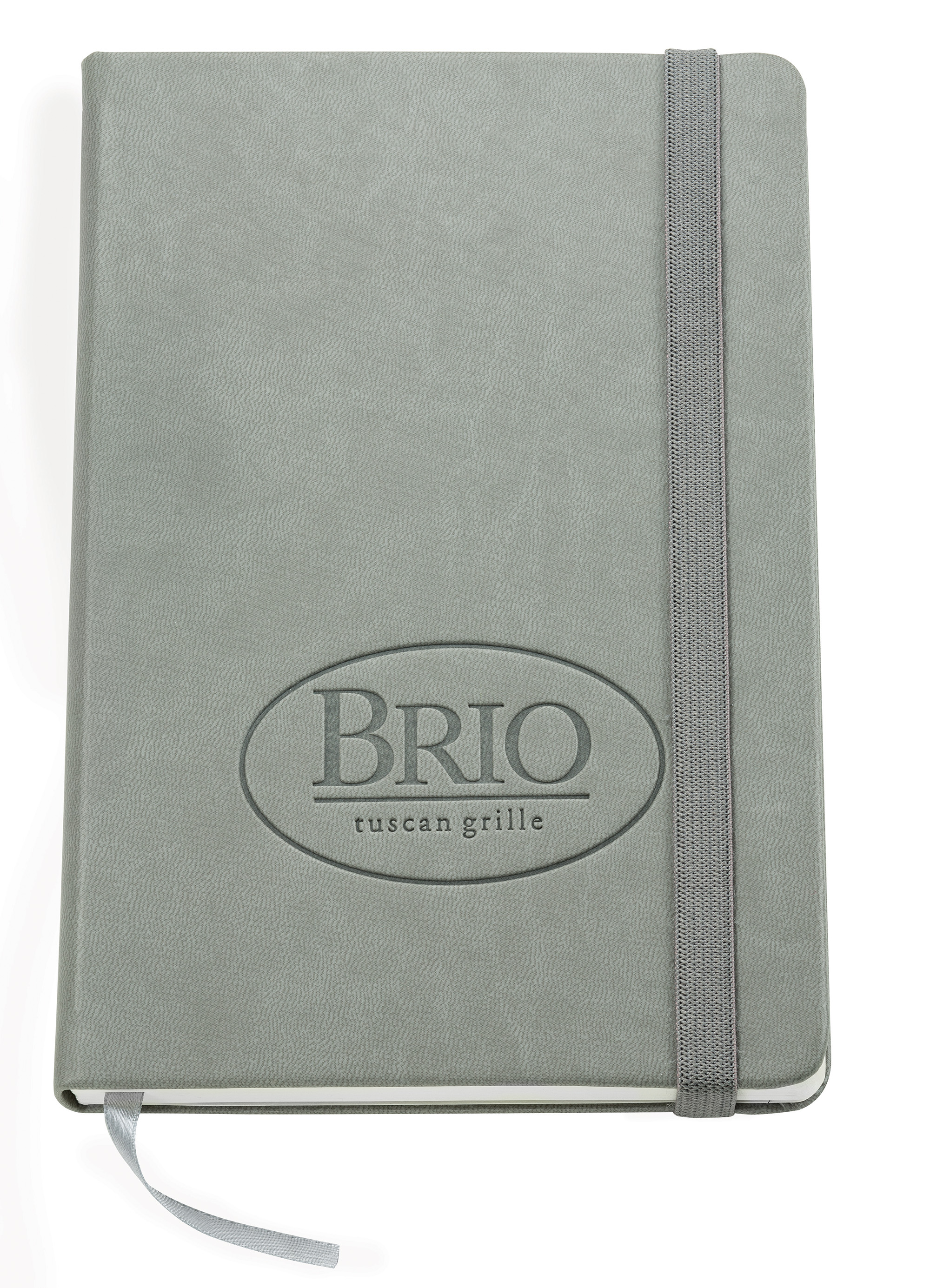 Fiore Light Gray Hard Cover Journal 8.5" x 5.5" 4