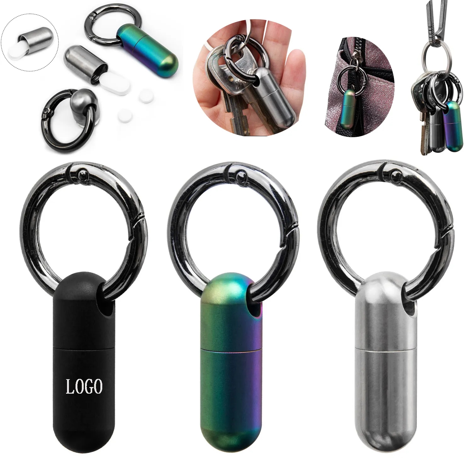 Mini Titanium Pill Holder 4