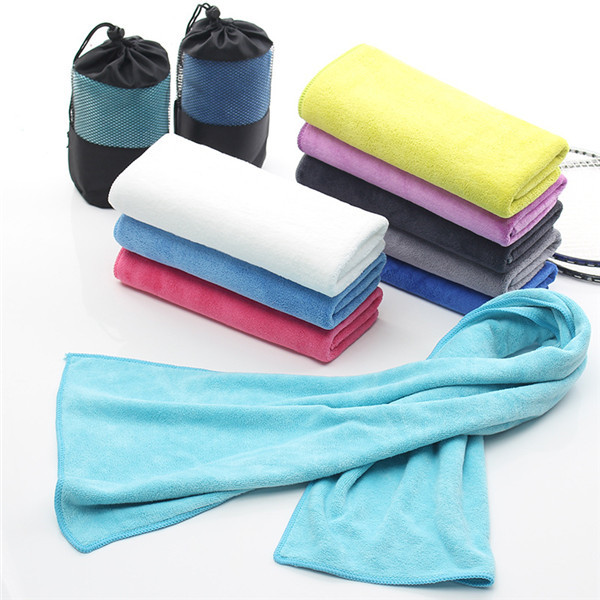 Lengthen Microfiber Quick Dry Sports Towel in Mesh Pouch 7