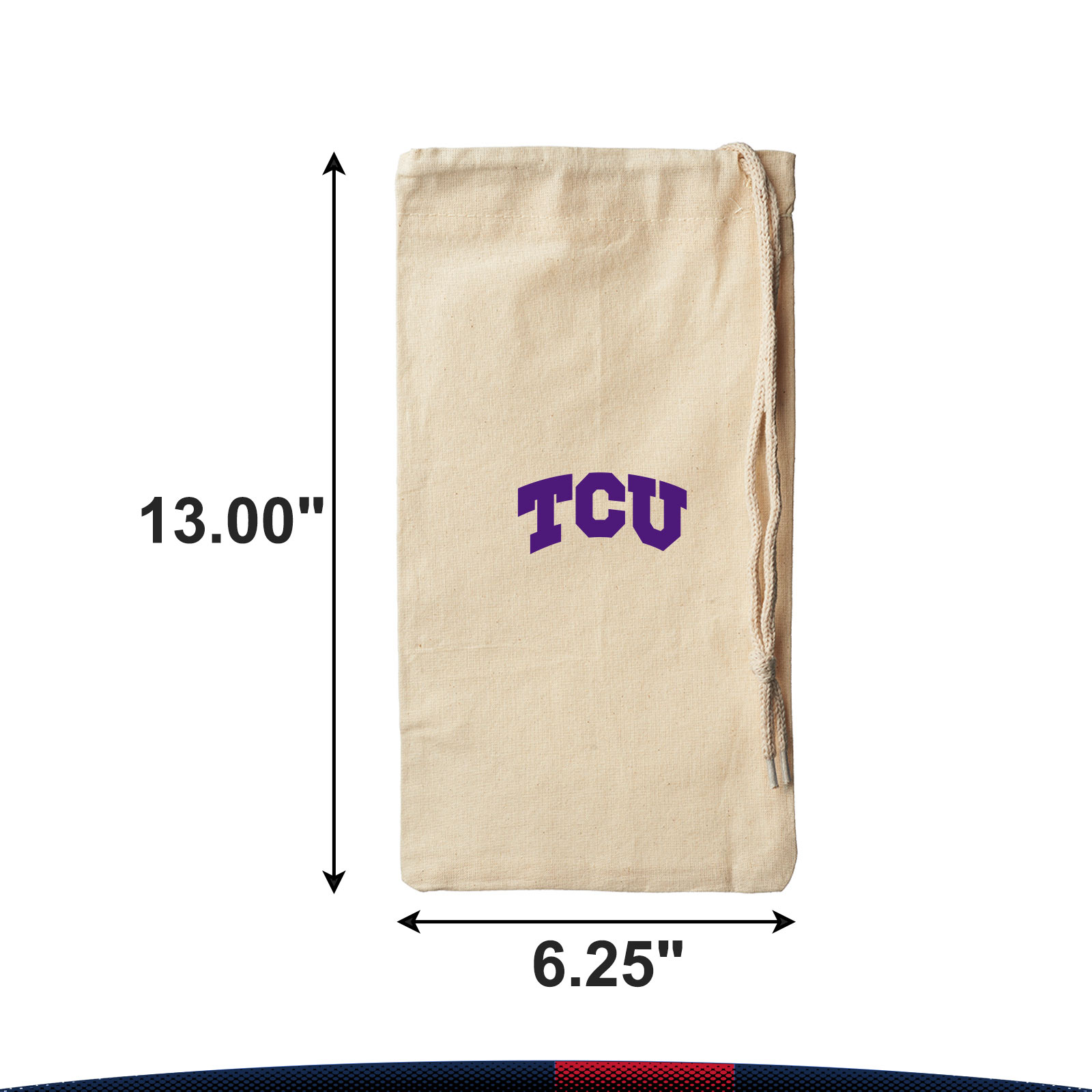 Nibi Cotton Drawstring Wine Bag 5