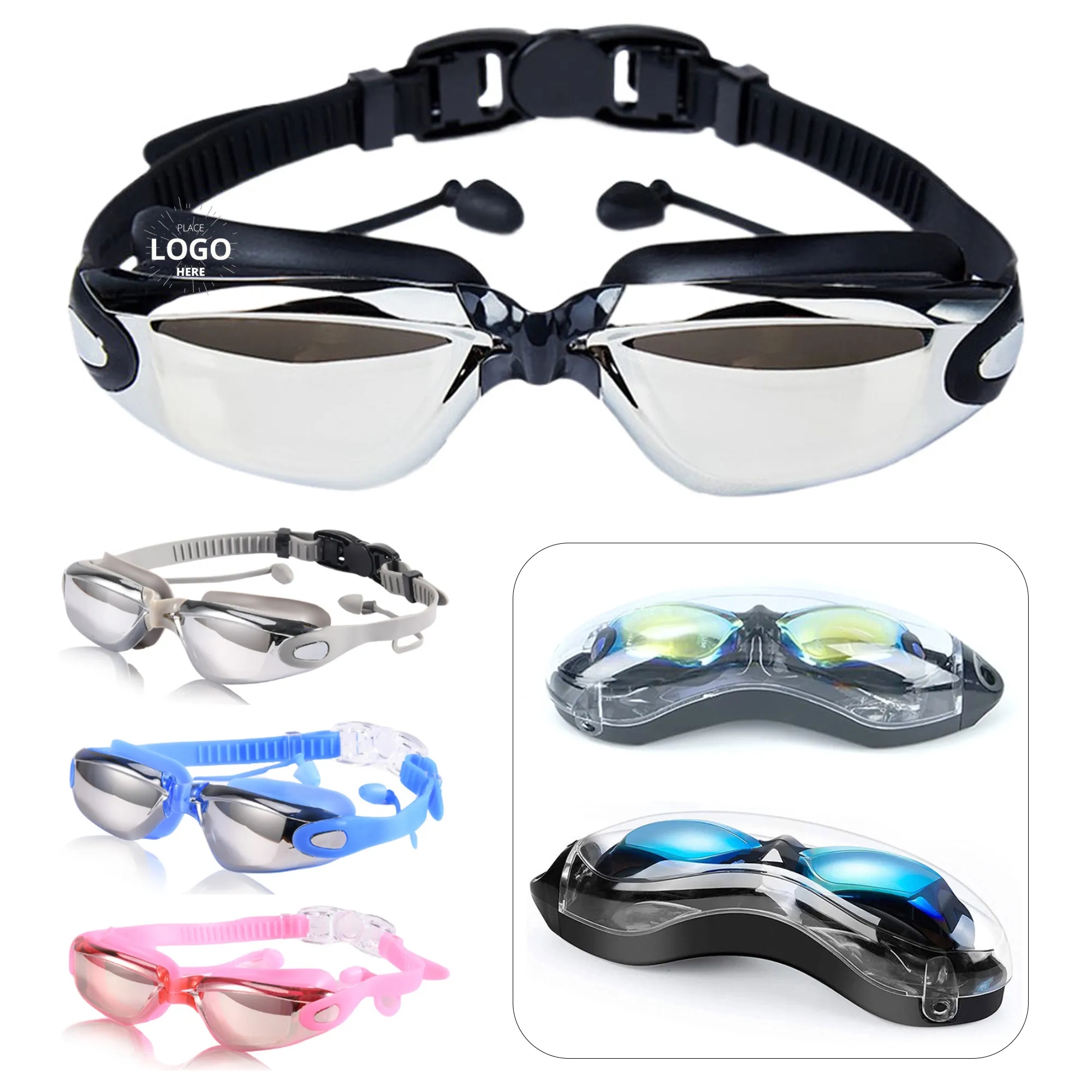 Anti Fog Silicone Electroplated Swimming Goggles 2