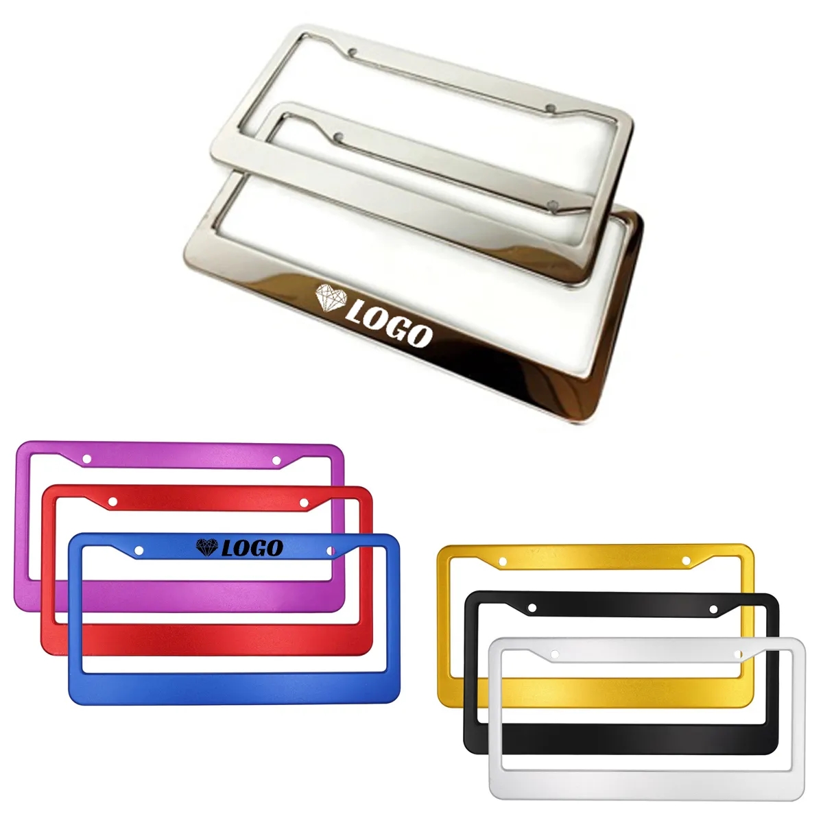Aluminum Car's License Plate Frame 1