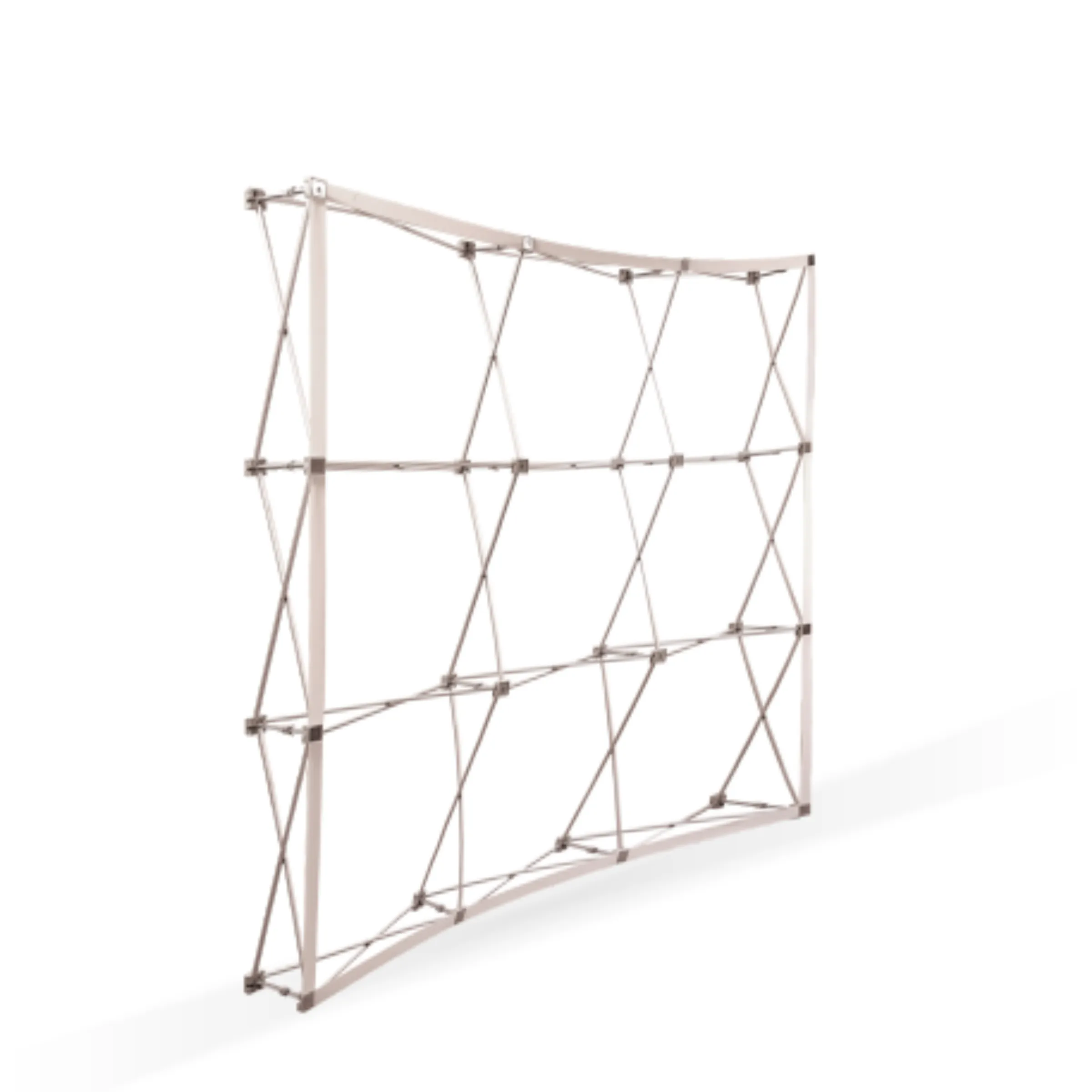 10'x10' Curved Pop Up Fabric Foldable Display Wall w/ Endcap 3