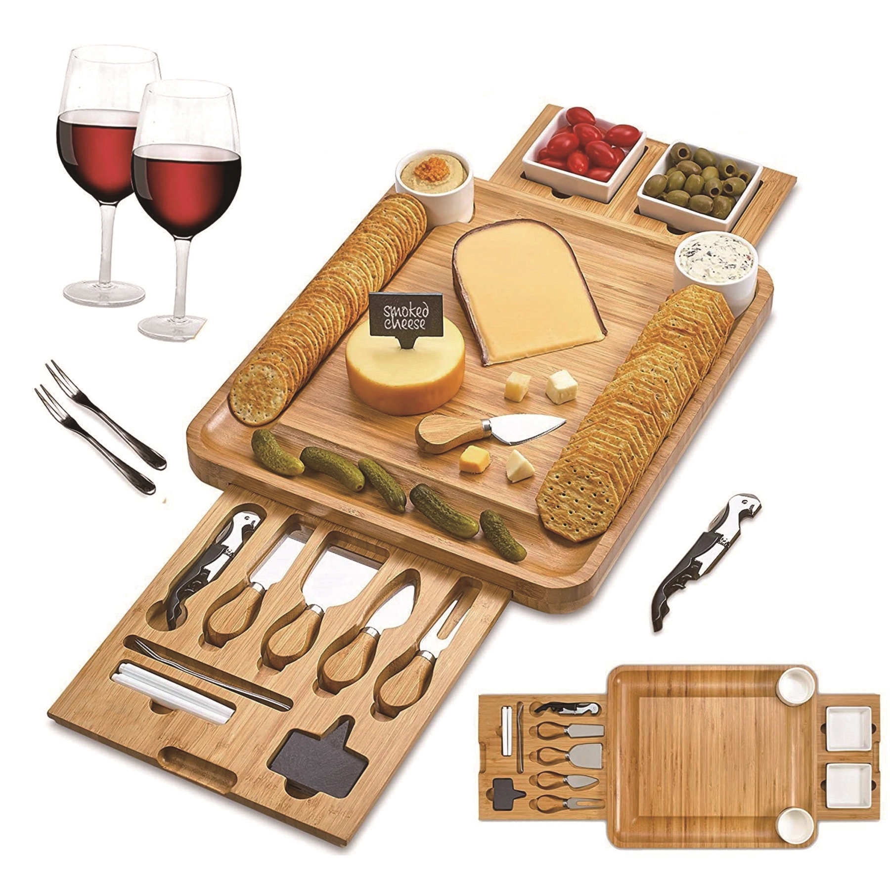 Bamboo Cheese Board 2