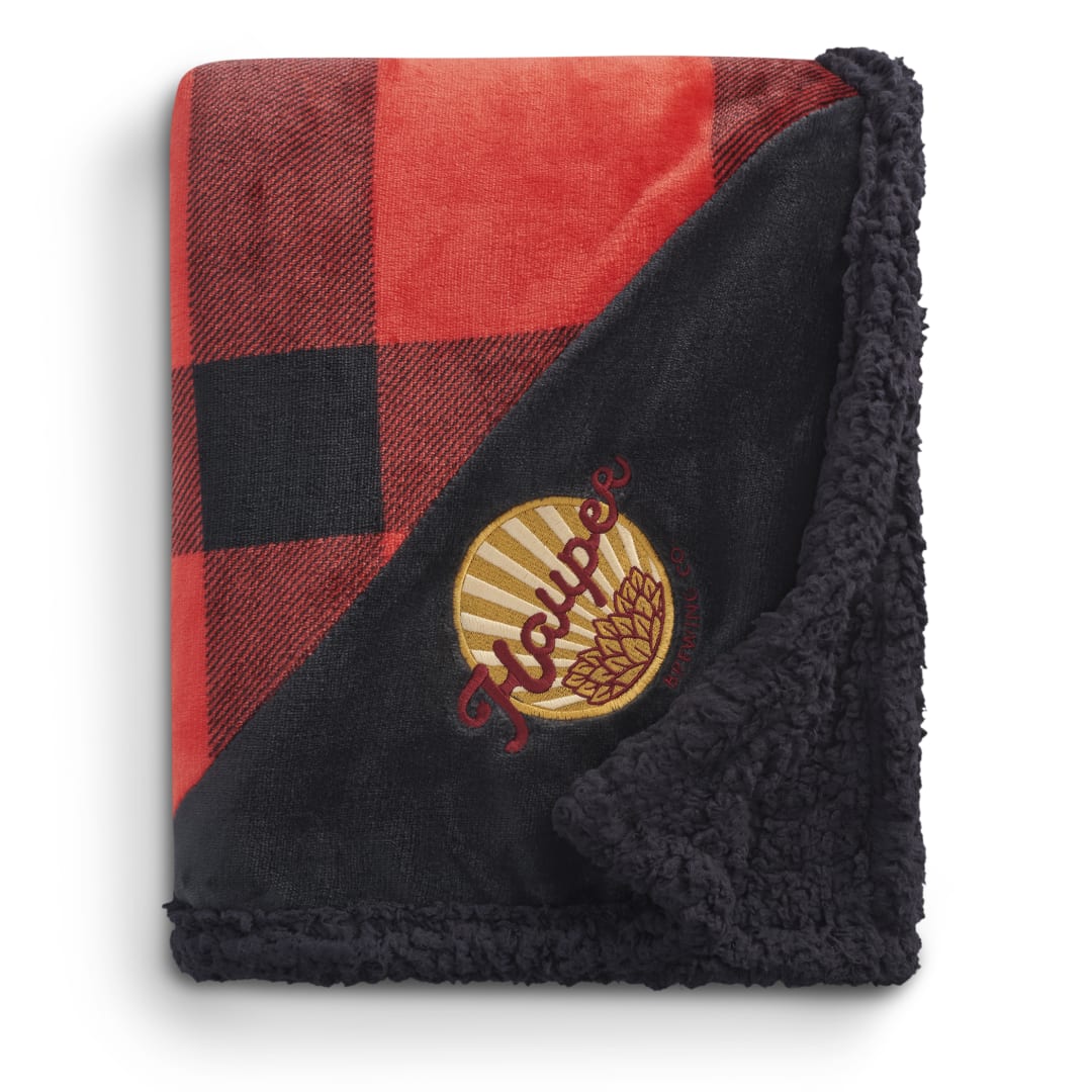 Field & Co.® Buffalo Plaid Sherpa Blanket 61