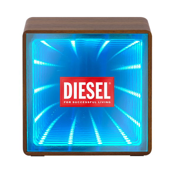 Orbit Wood Grain Mirror Light-Up Speaker 46