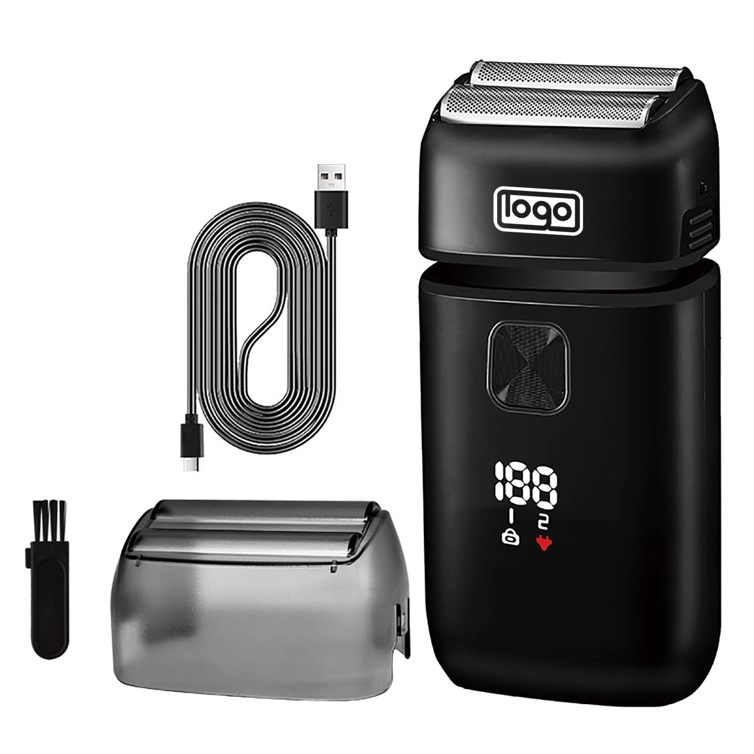 Rechargeable Electric Shaver W/ Led Display 2