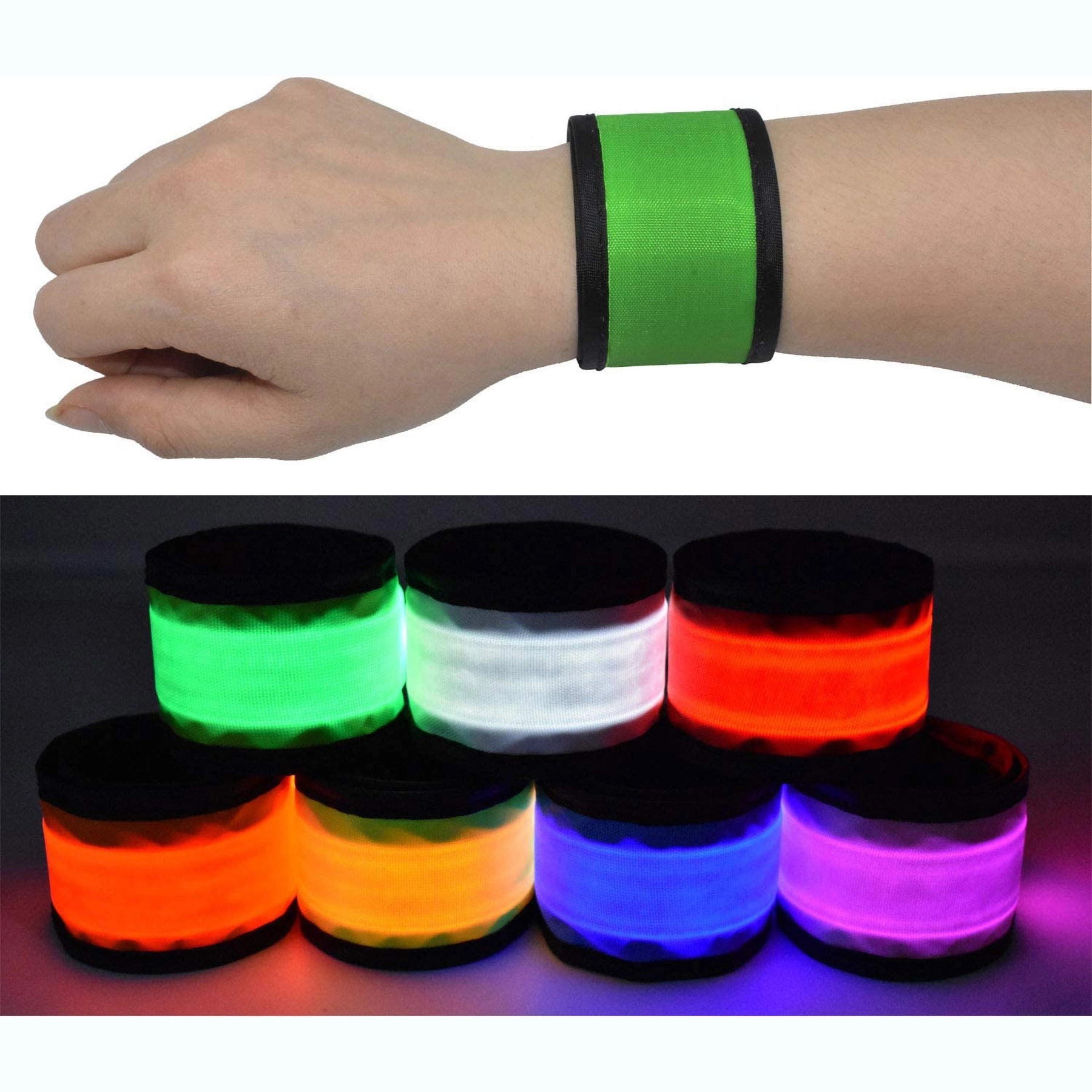 LED Sports Slap Wrist Strap Bands 2