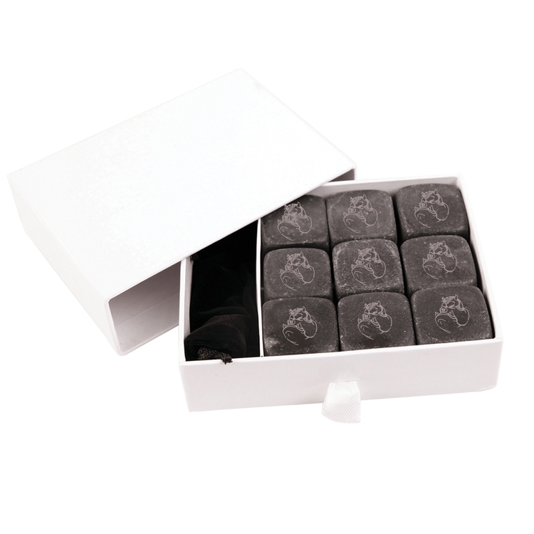 9pcs- 1" Whiskey Basalt Stone Set 2