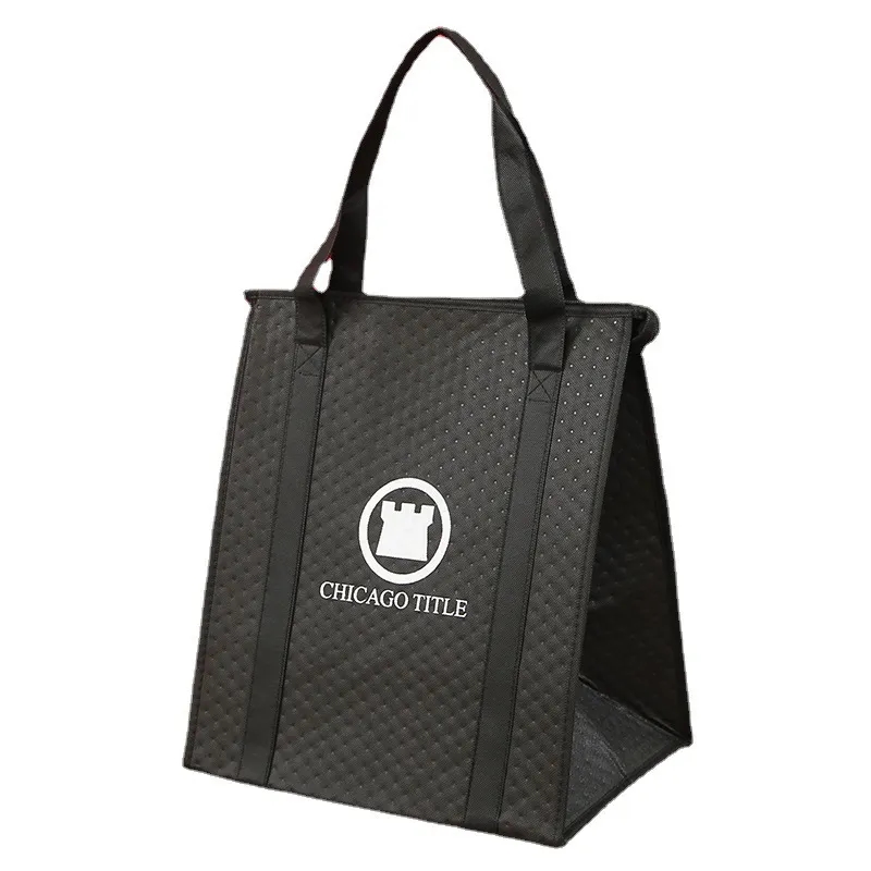 Custom Insulated Grocery Cool Lunch Tote Bag 6