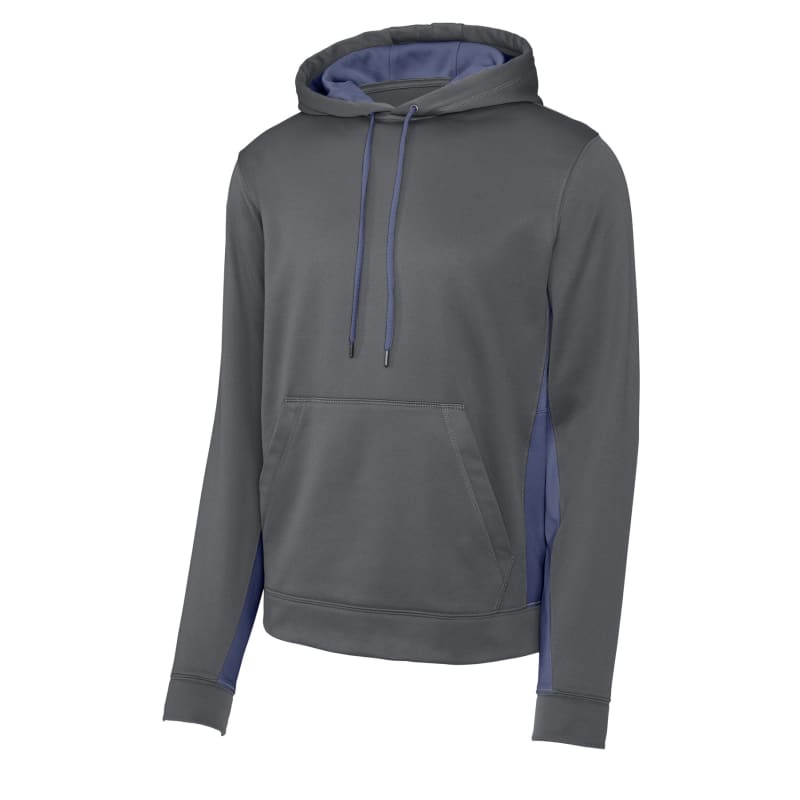 Sport-Tek Sport-Wick Fleece Colorblock Hooded Pullover. 32